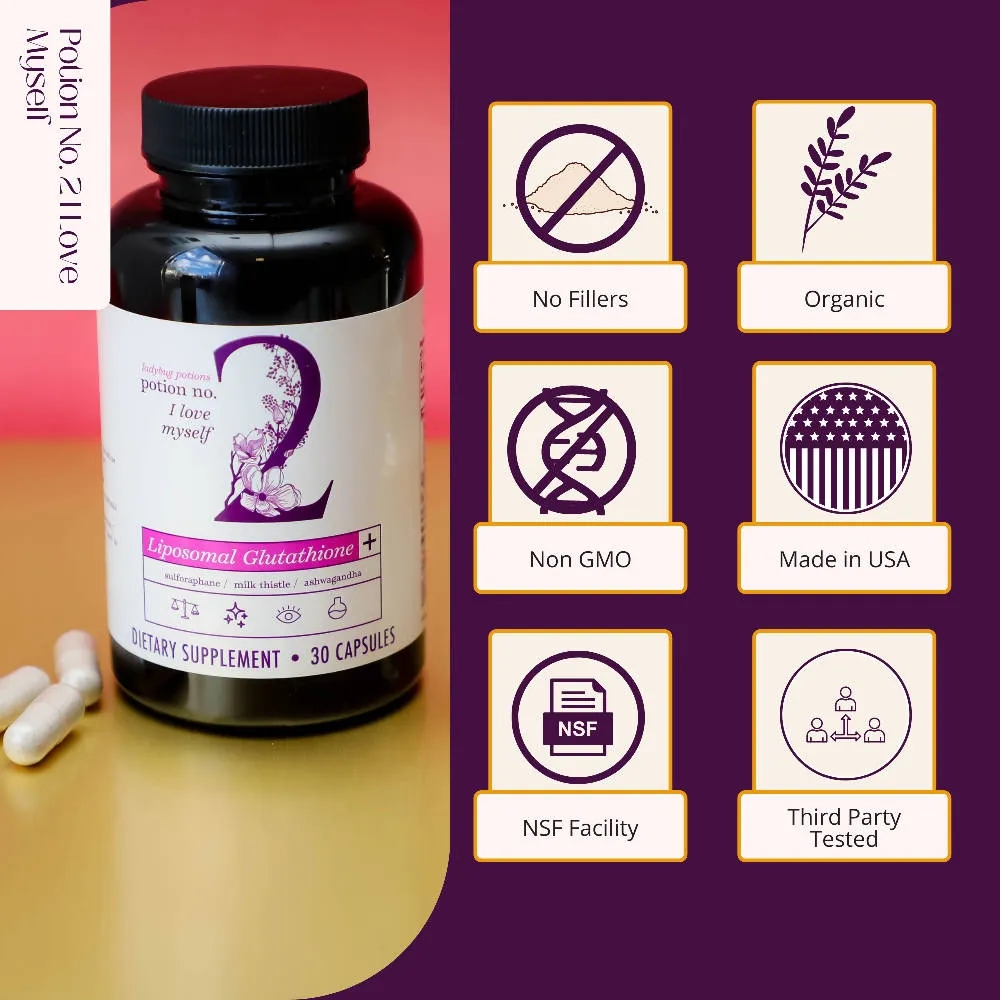 Ladybug Potions Potion No. 2 I Love Myself - Setria® Liposomal Glutahtione - Liver & Immune Support
