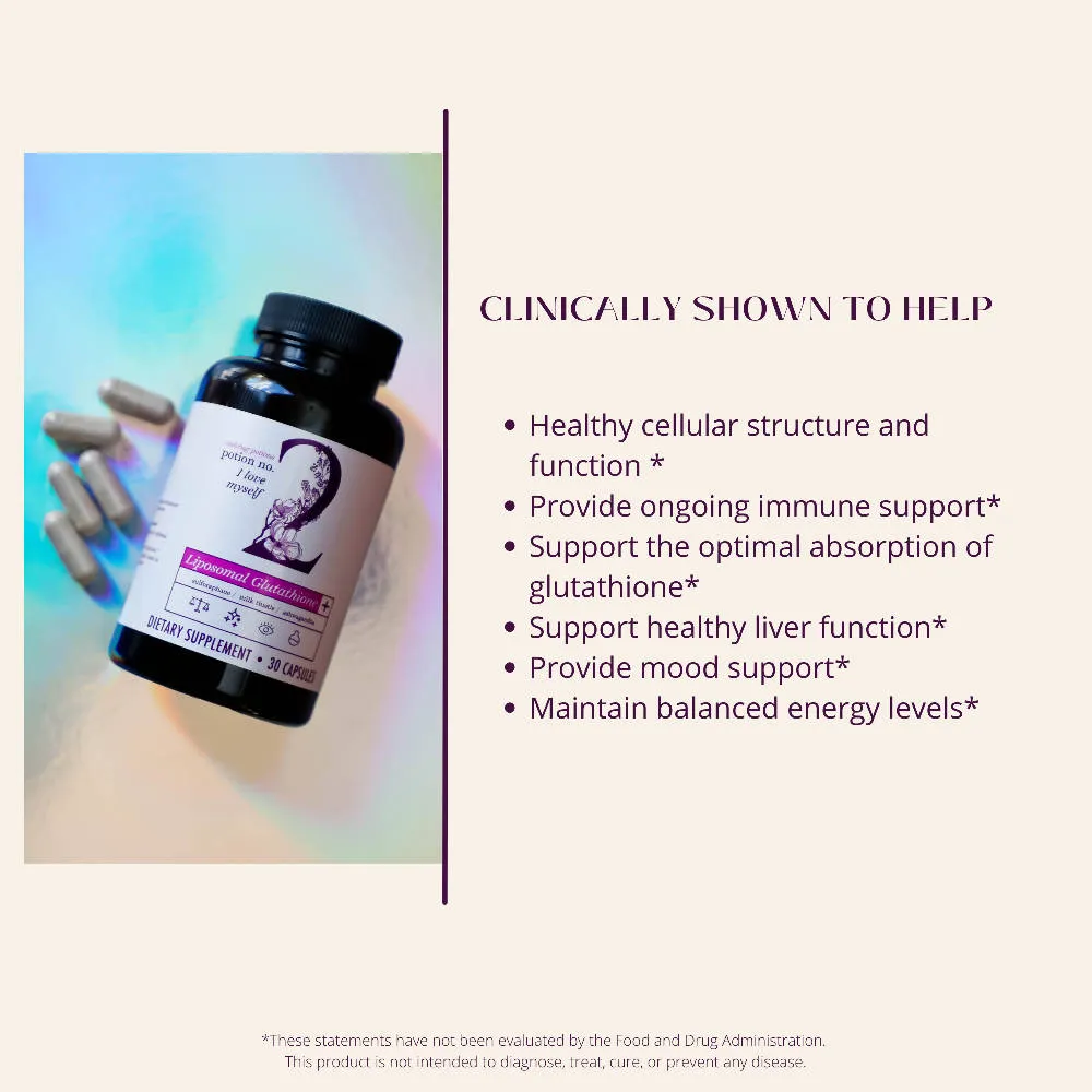 Ladybug Potions Potion No. 2 I Love Myself - Setria® Liposomal Glutahtione - Liver & Immune Support