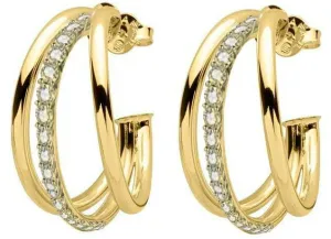 Large Claire Hoops with CZs