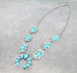Laurel Fashion Concho Naja Necklace - Turquoise
