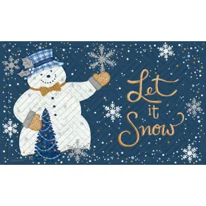 Let It Snow Embossed Floor Mat,41em2550