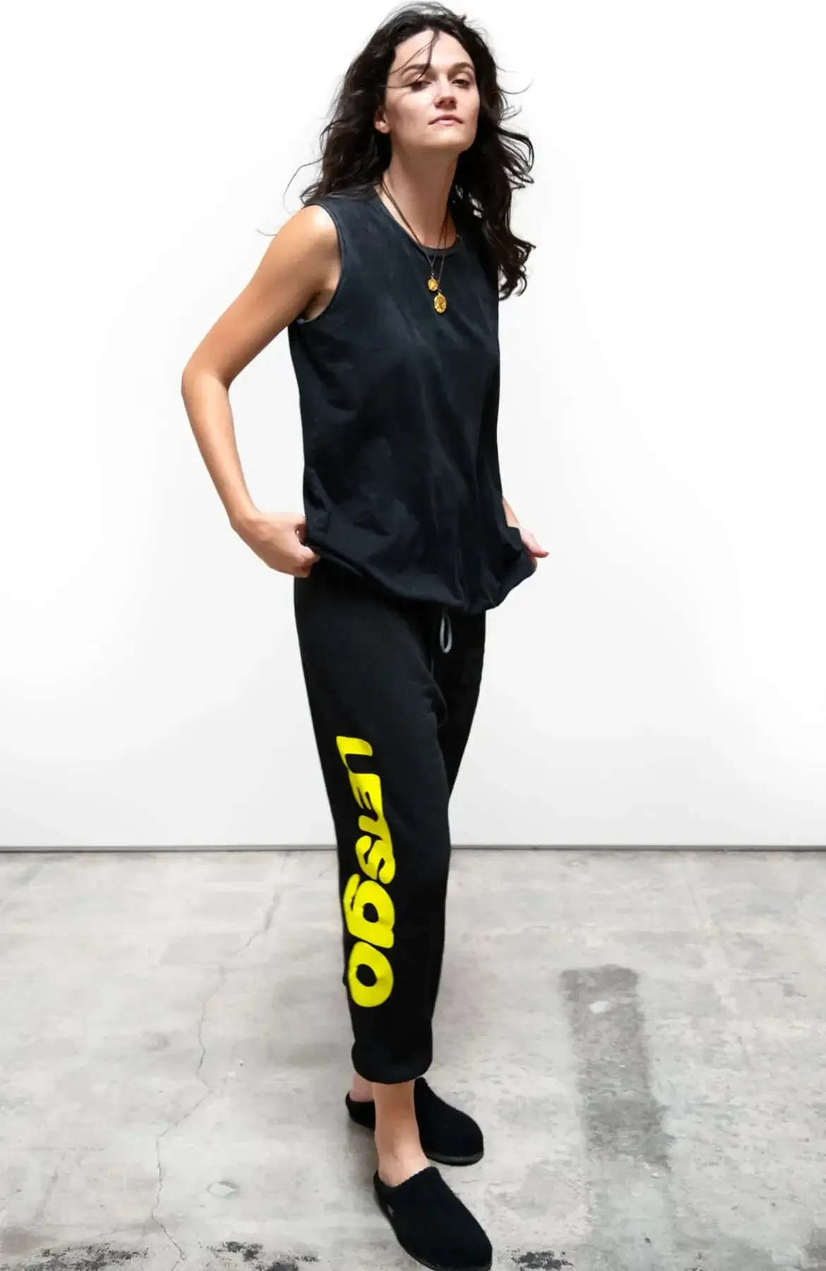 LETSGO OLDSCHOOL Sweatpants - Blackspace