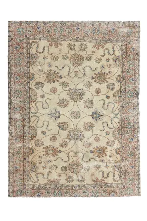'Libra' Turkish Vintage Area Rug - 6'8" x 8'11"