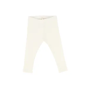 Lil Legs Ribbed Leggings - Ivory