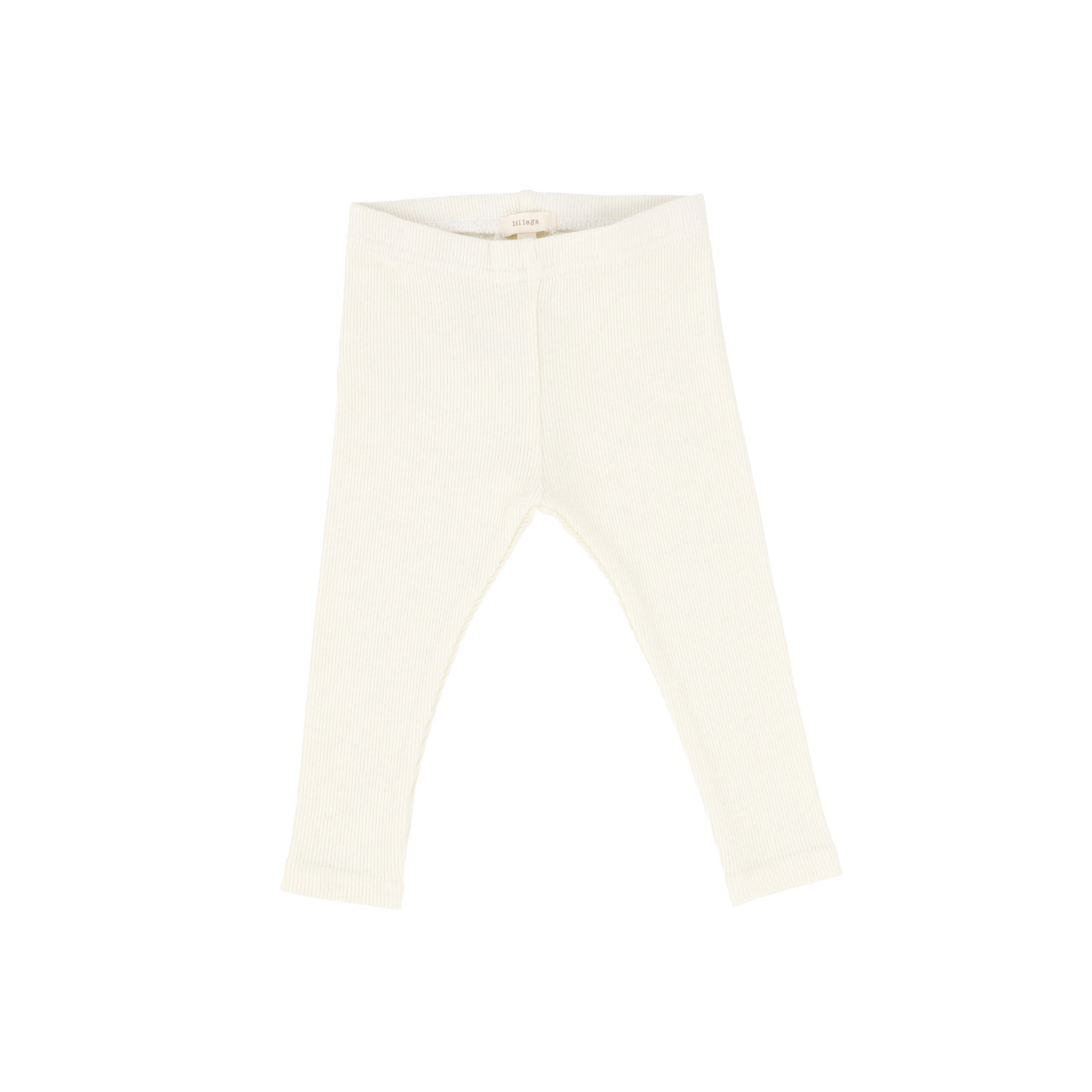 Lil Legs Ribbed Leggings - Ivory