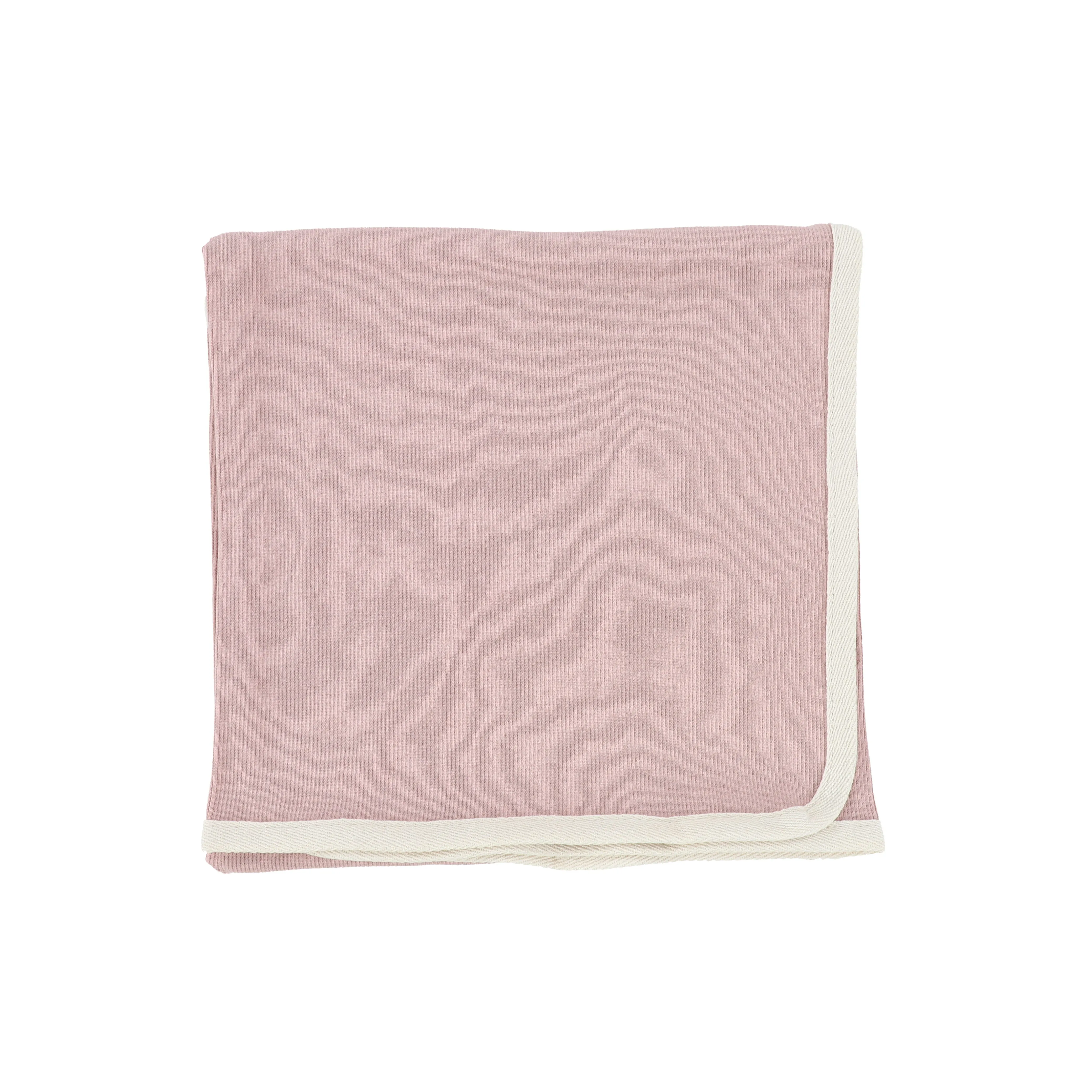 Lil Legs Ribbed Tab Blanket - Petal Pink