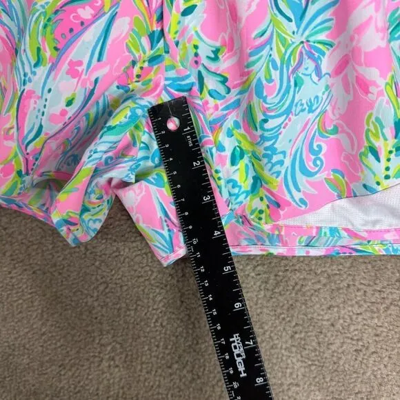 Lilly Pulitzer Luxletic Ocean Trail Shorts Womens XS Unicorn of the Sea Running