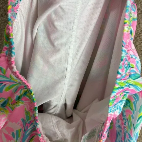 Lilly Pulitzer Luxletic Ocean Trail Shorts Womens XS Unicorn of the Sea Running