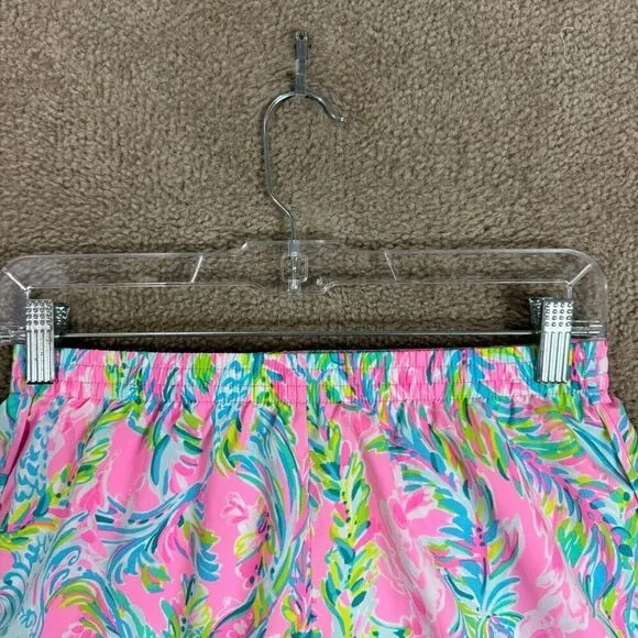 Lilly Pulitzer Luxletic Ocean Trail Shorts Womens XS Unicorn of the Sea Running