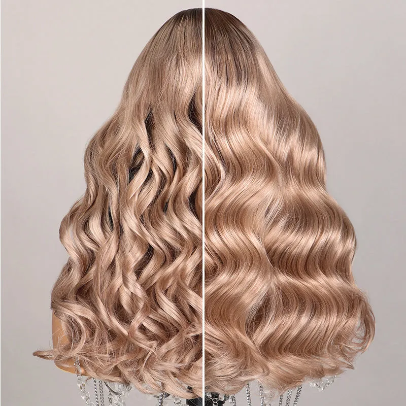 【Limited Design】Highlight Blonde #20 Colored Ombre Ash Blonde Easy-Wear Glueless 6x5 Pre-Cut Lace Wig With Bleached Knots Human Hair Wigs