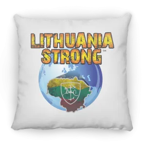 Lithuania Strong - Large Square Pillow