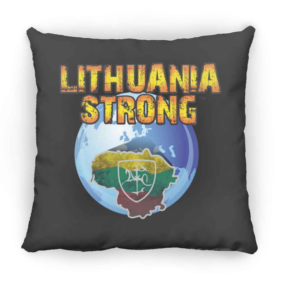 Lithuania Strong - Large Square Pillow