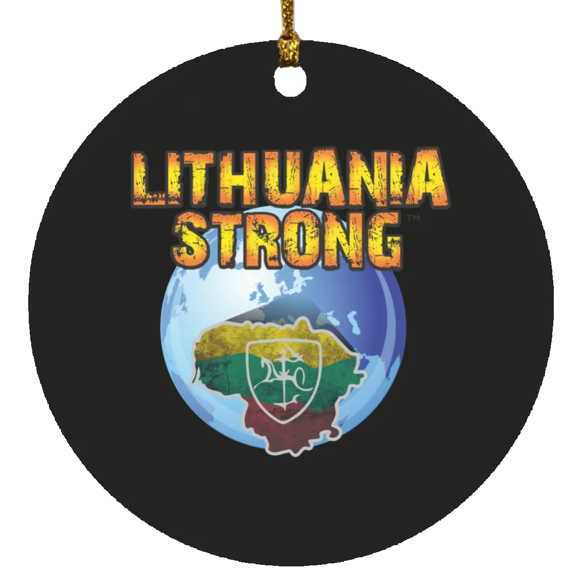 Lithuania Strong - MDF Circle Ornament