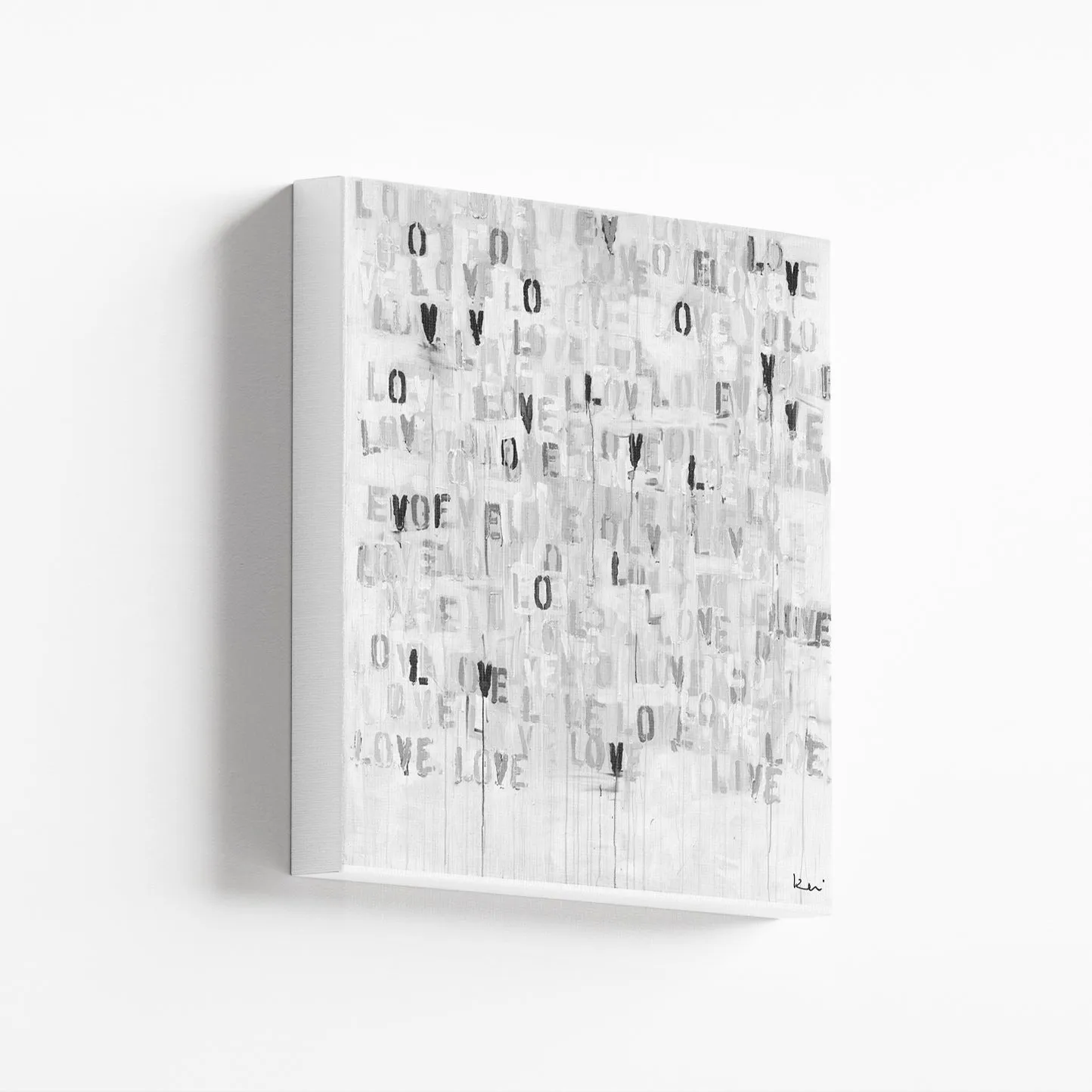 Live Love Neutral Art Print