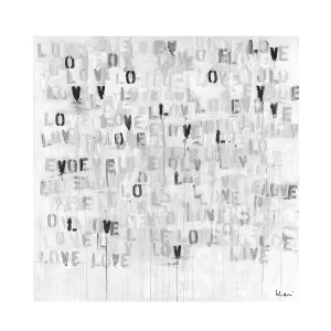 Live Love Neutral Art Print