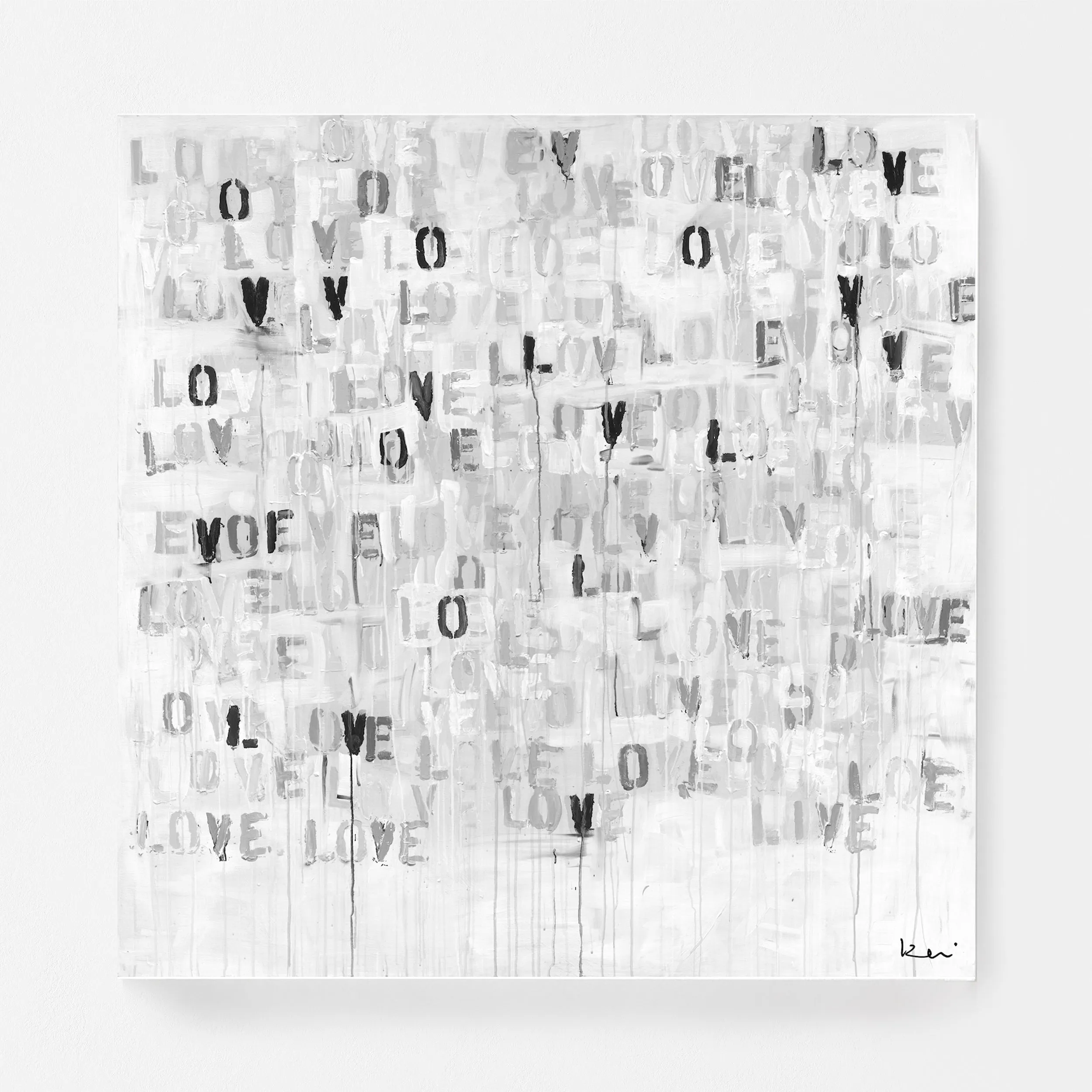 Live Love Neutral Art Print