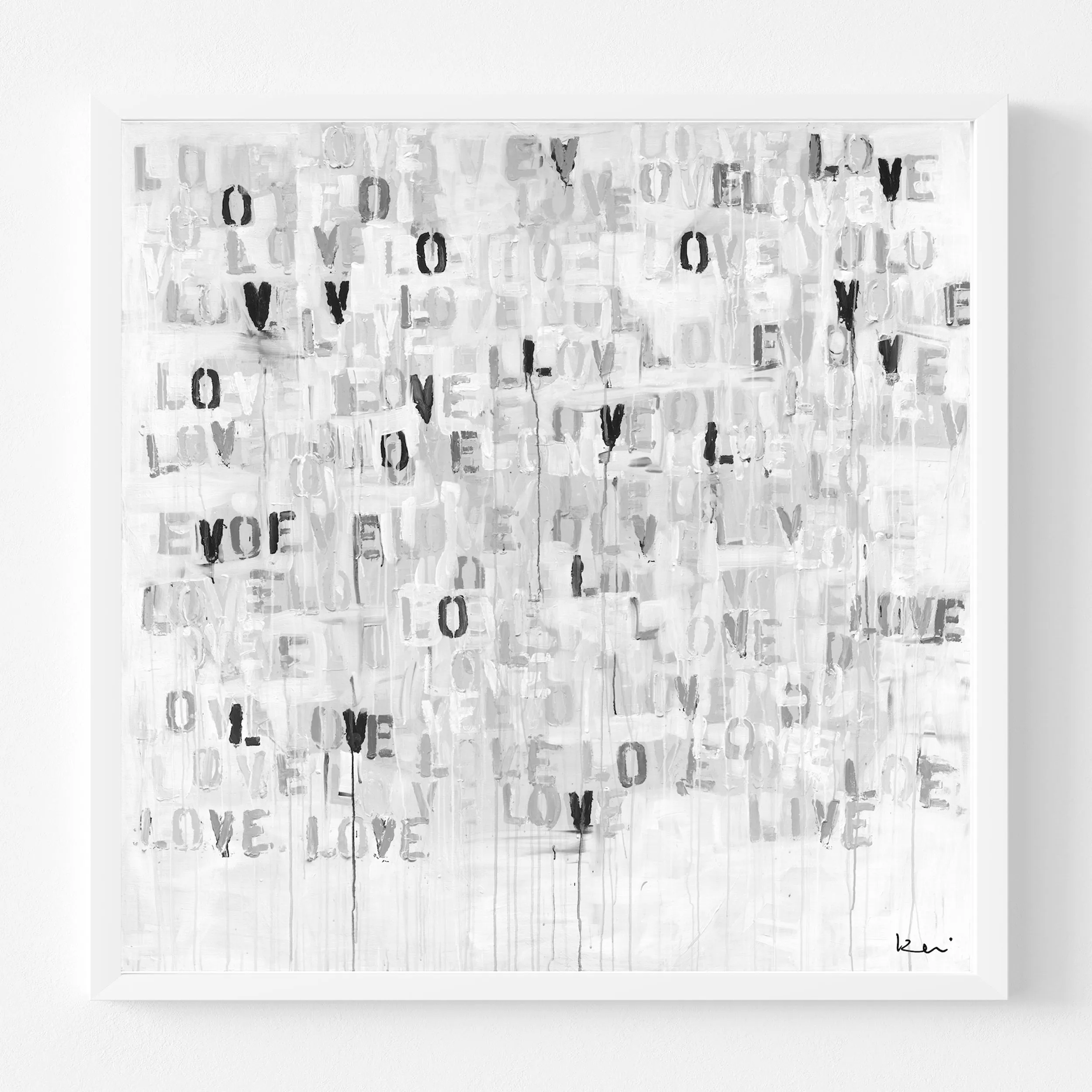 Live Love Neutral Art Print