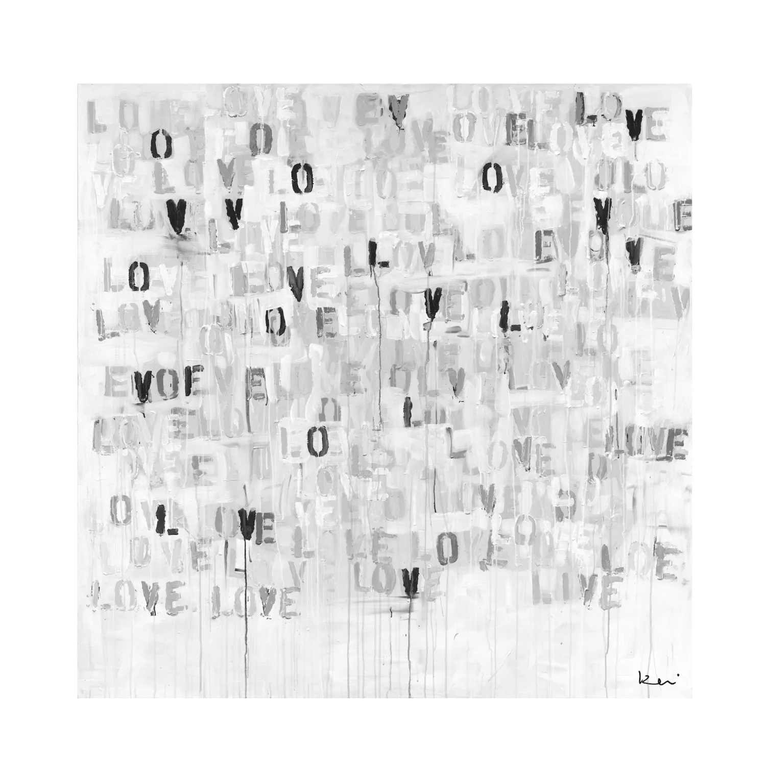 Live Love Neutral Art Print