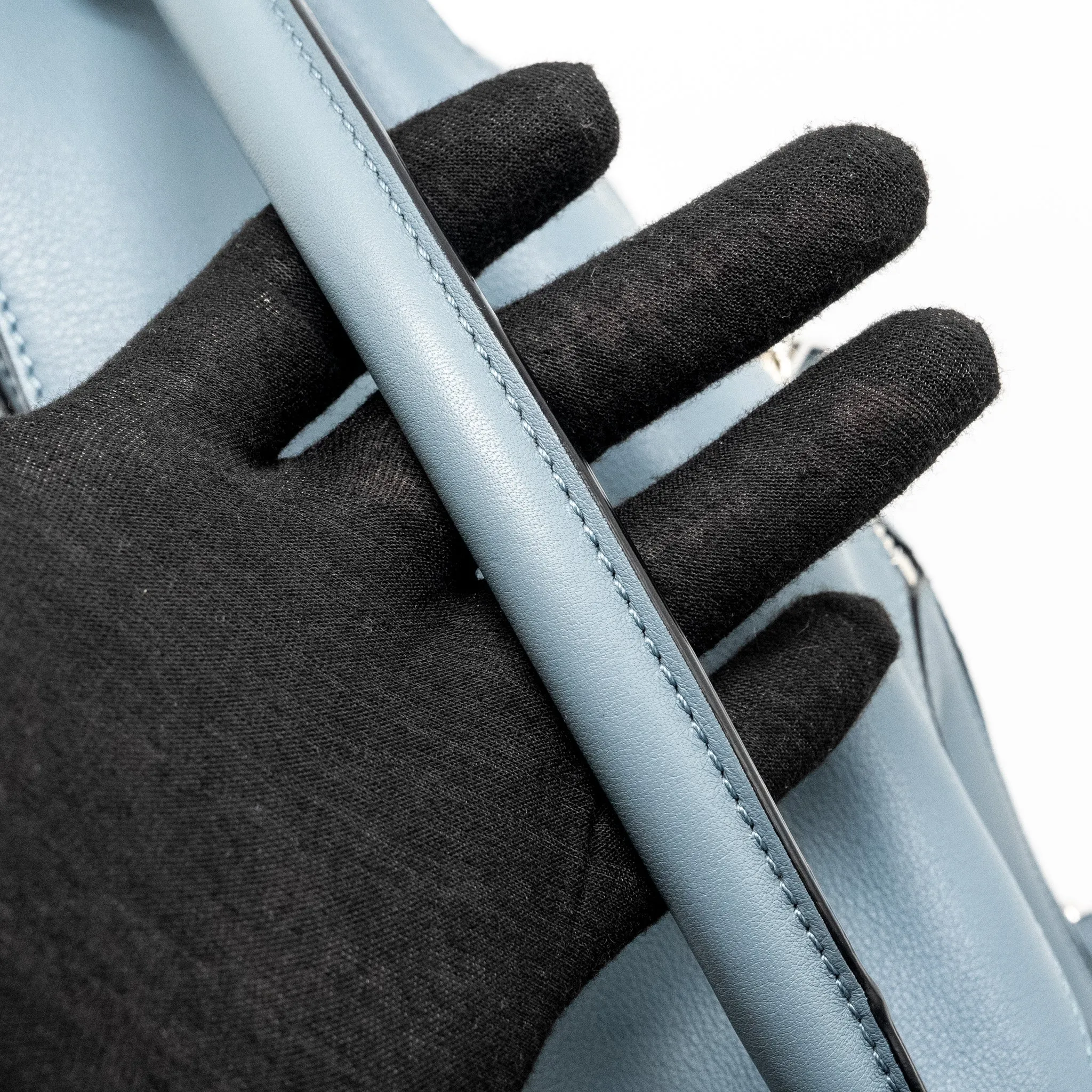 Loewe Small Puzzle Bag Calfskin Light Blue SHW