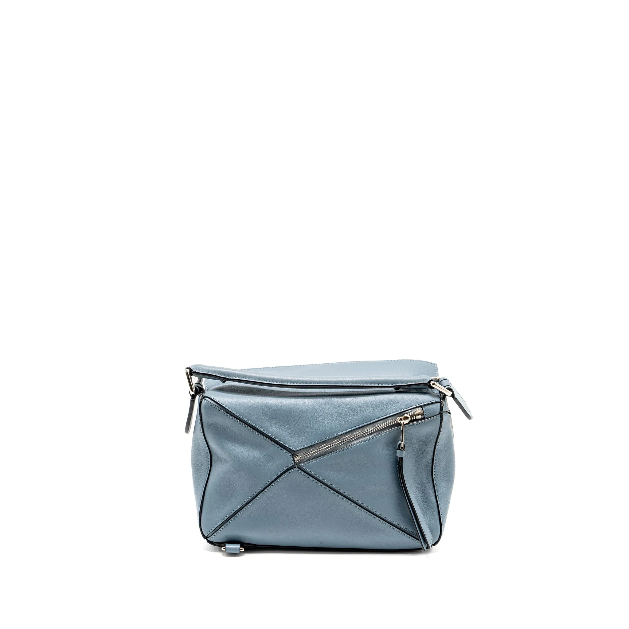 Loewe Small Puzzle Bag Calfskin Light Blue SHW