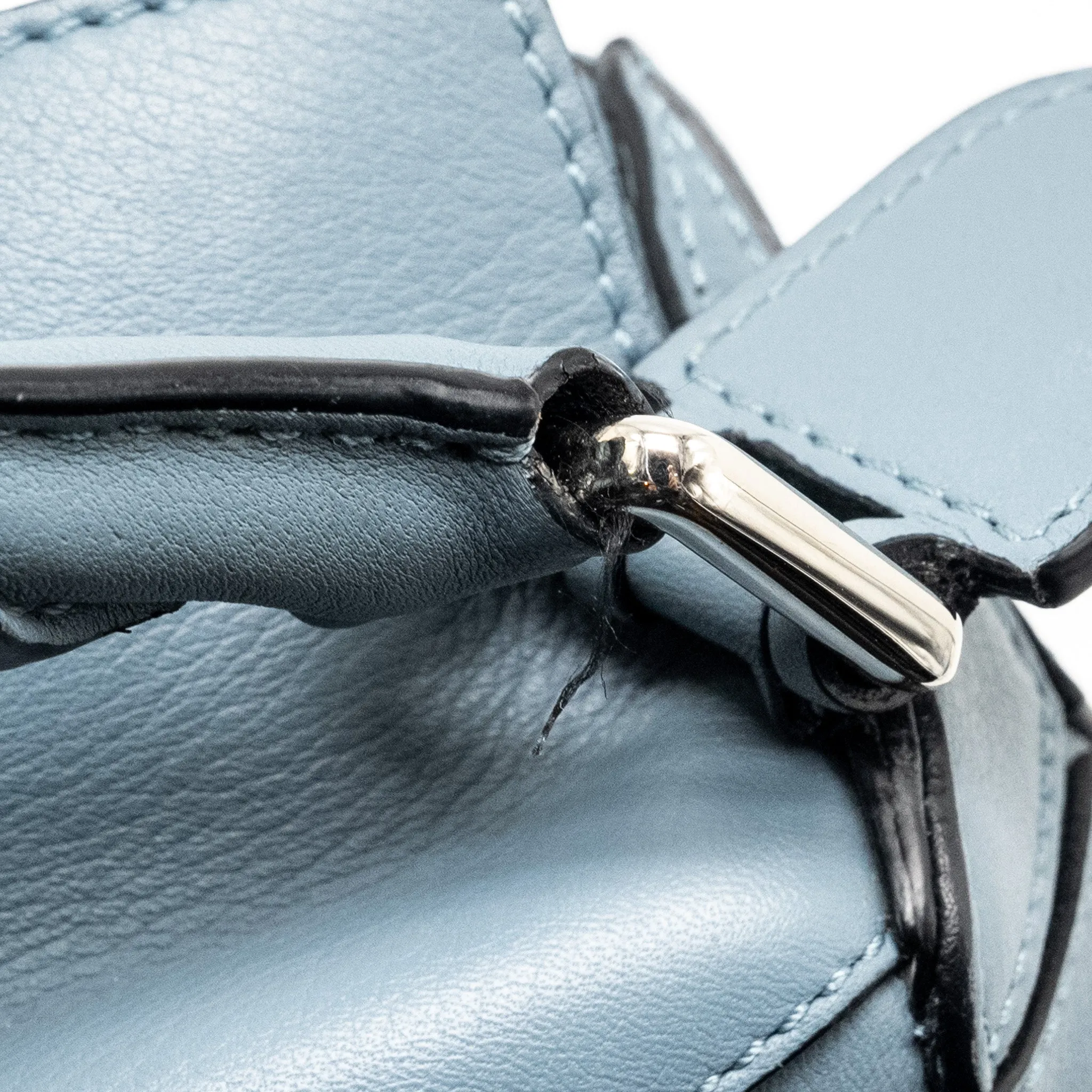 Loewe Small Puzzle Bag Calfskin Light Blue SHW