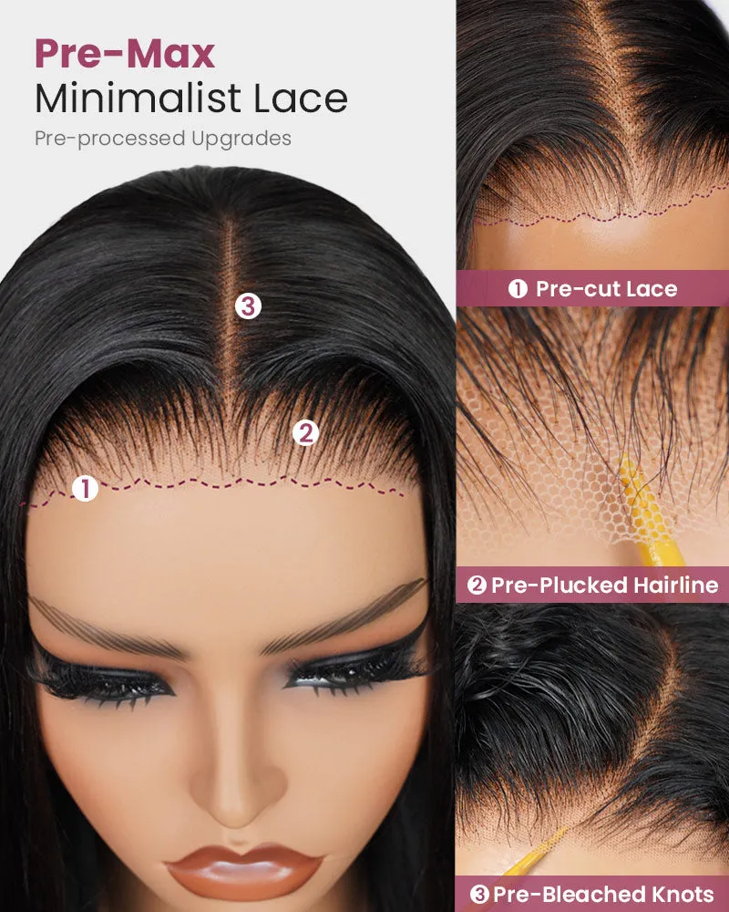 Loose Wave Natural Black 13x4/6x5 Lace Front Human Hair Wig with Breathable Cap Free Parting