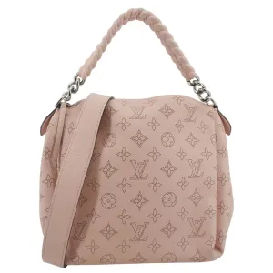 LOUIS VUITTON Babylone BB Mahina Leather Chain Shoulder Bag Magnolia