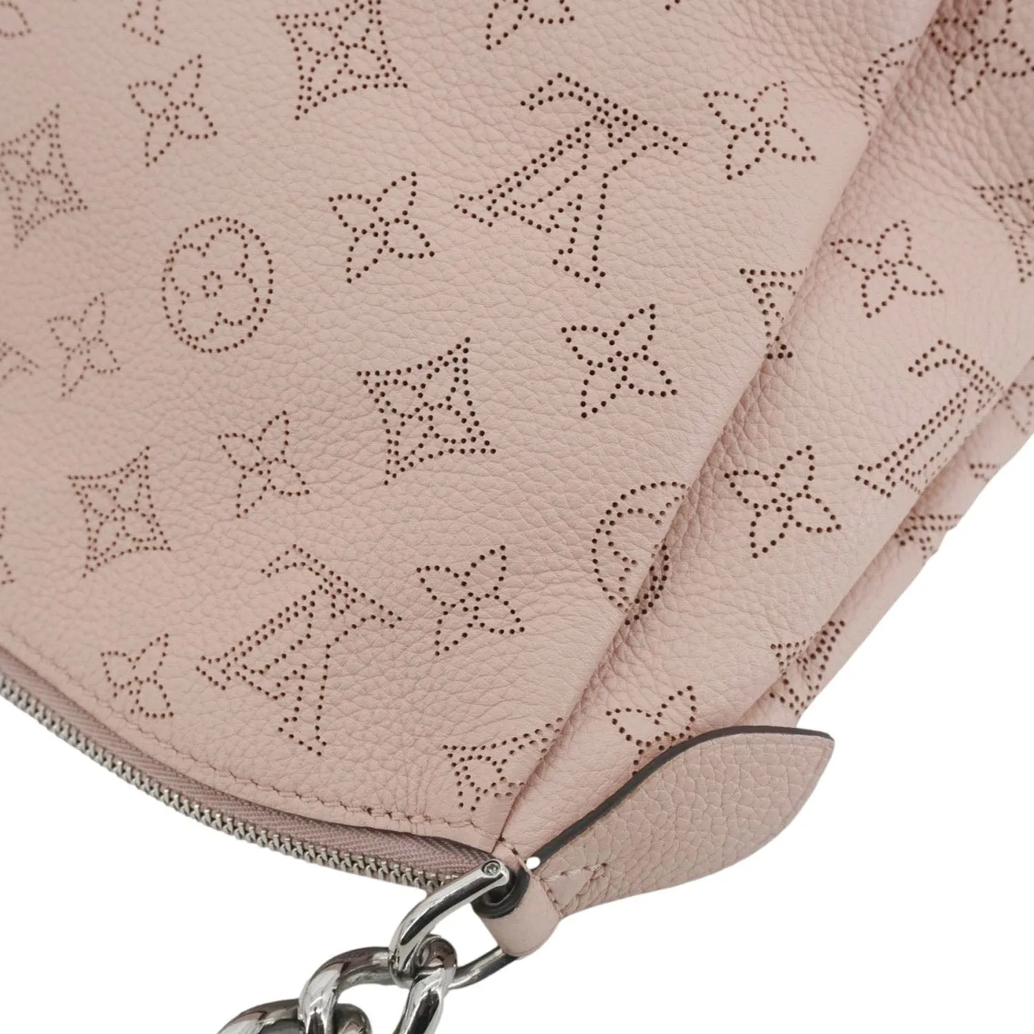 LOUIS VUITTON Babylone BB Mahina Leather Chain Shoulder Bag Magnolia