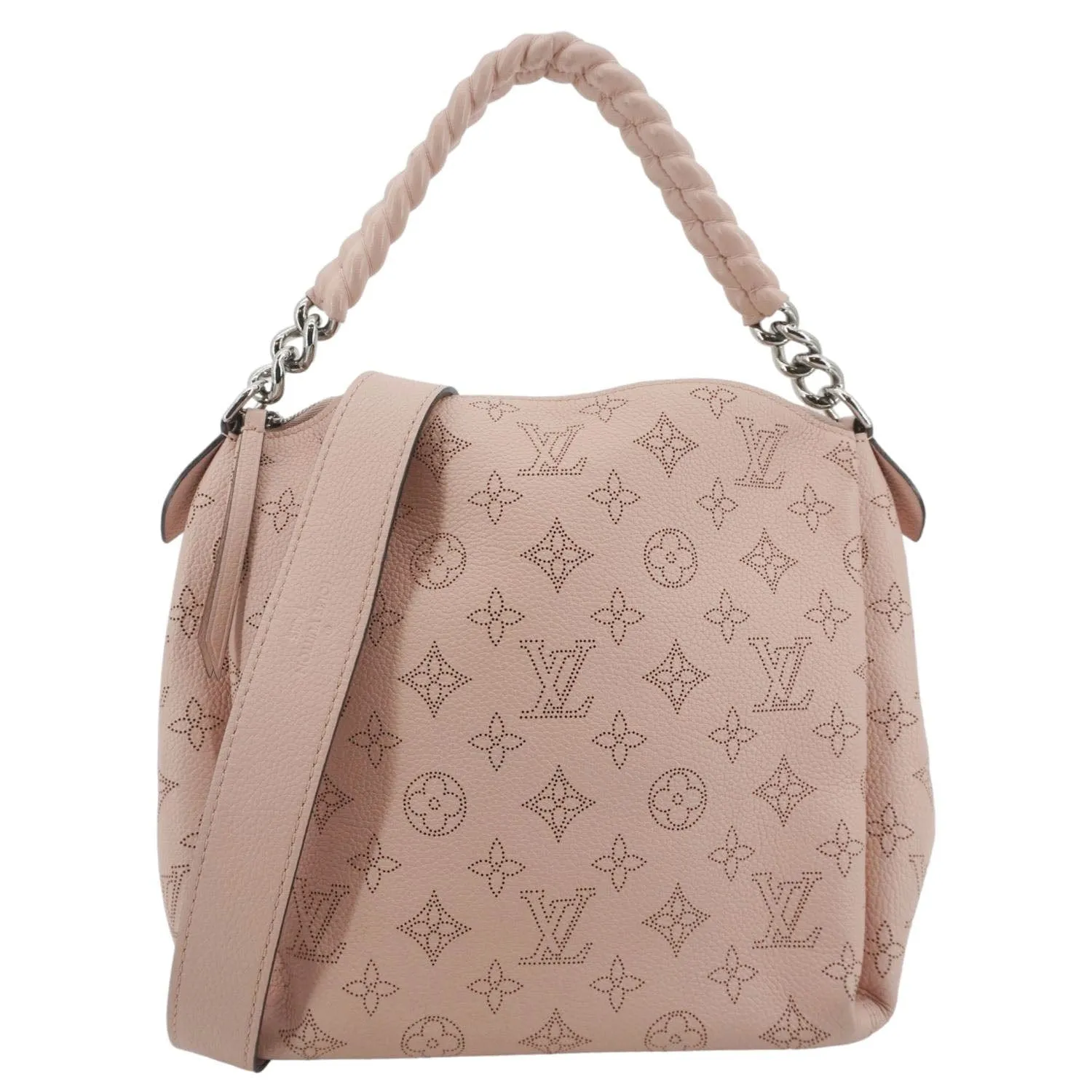 LOUIS VUITTON Babylone BB Mahina Leather Chain Shoulder Bag Magnolia