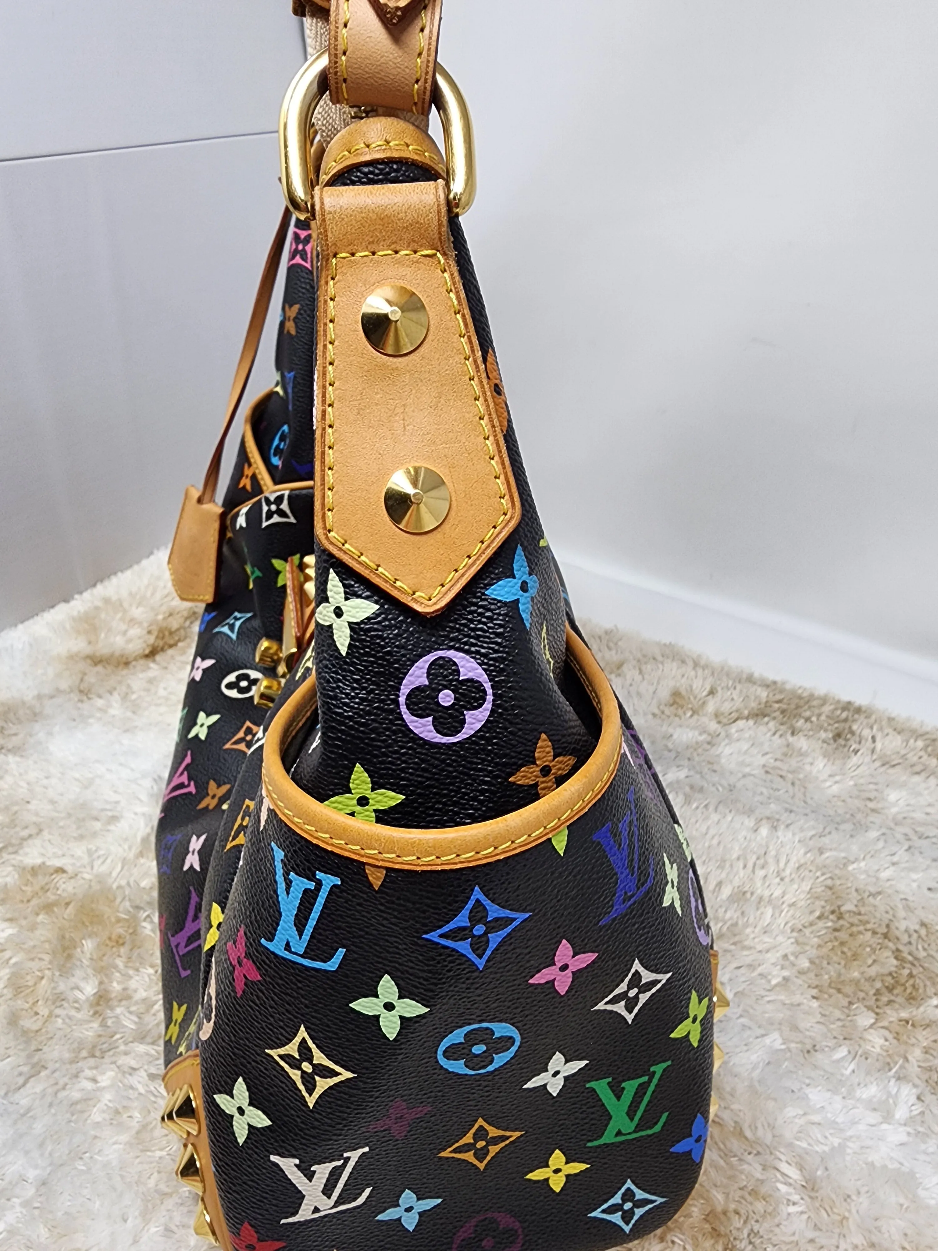 LOUIS VUITTON BLACK MULTICOLOR CHRISSIE