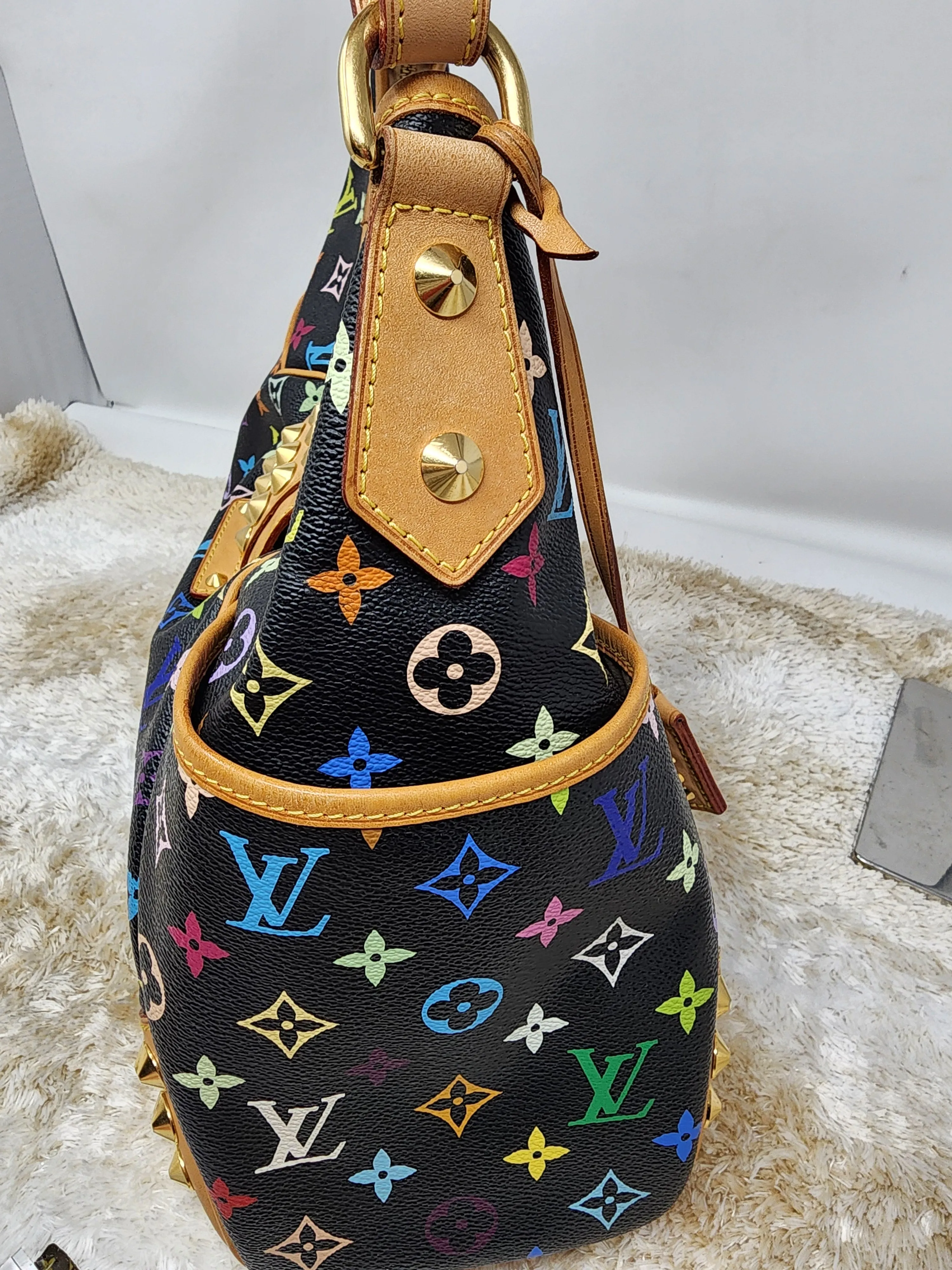 LOUIS VUITTON BLACK MULTICOLOR CHRISSIE