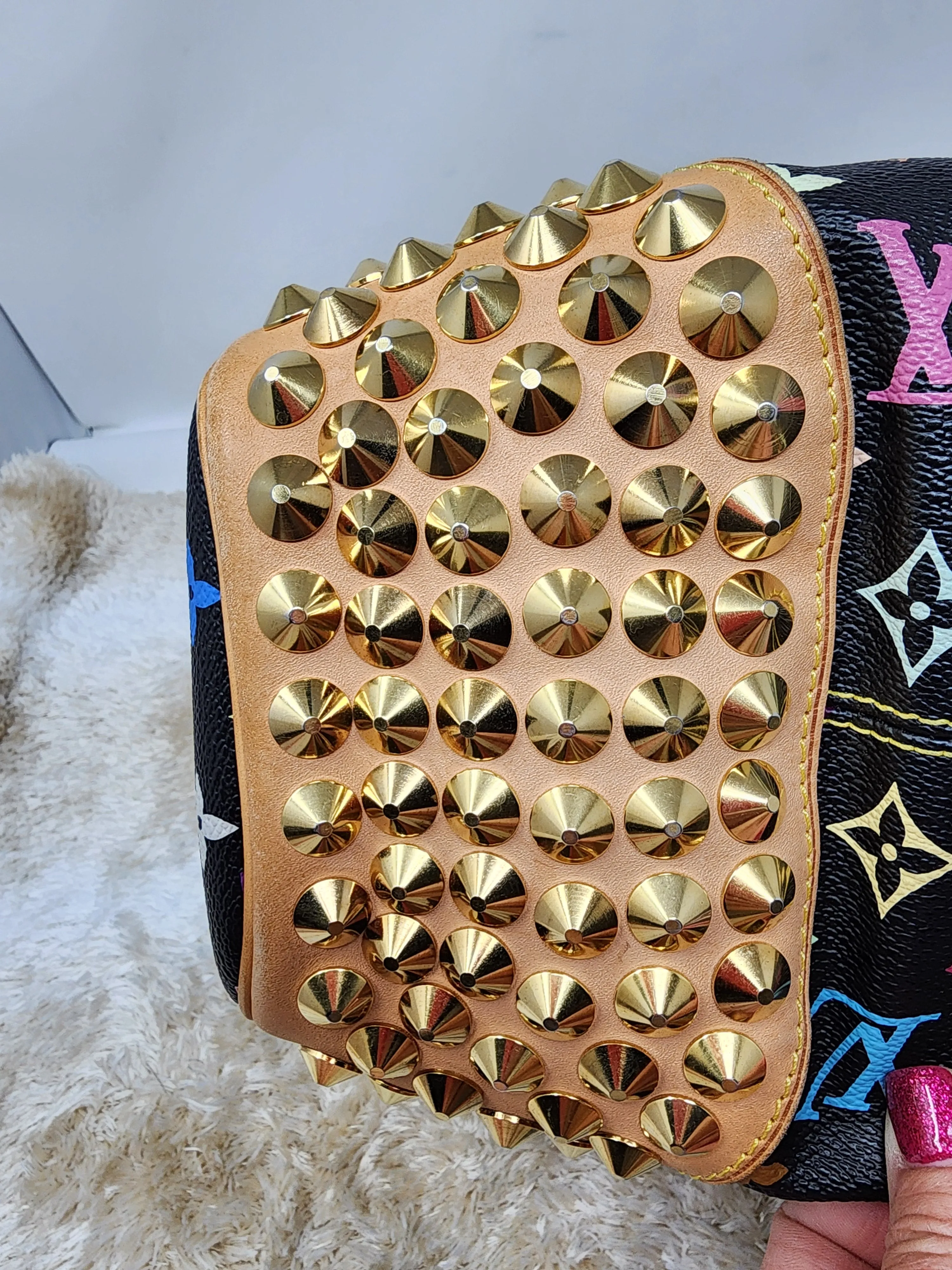 LOUIS VUITTON BLACK MULTICOLOR CHRISSIE
