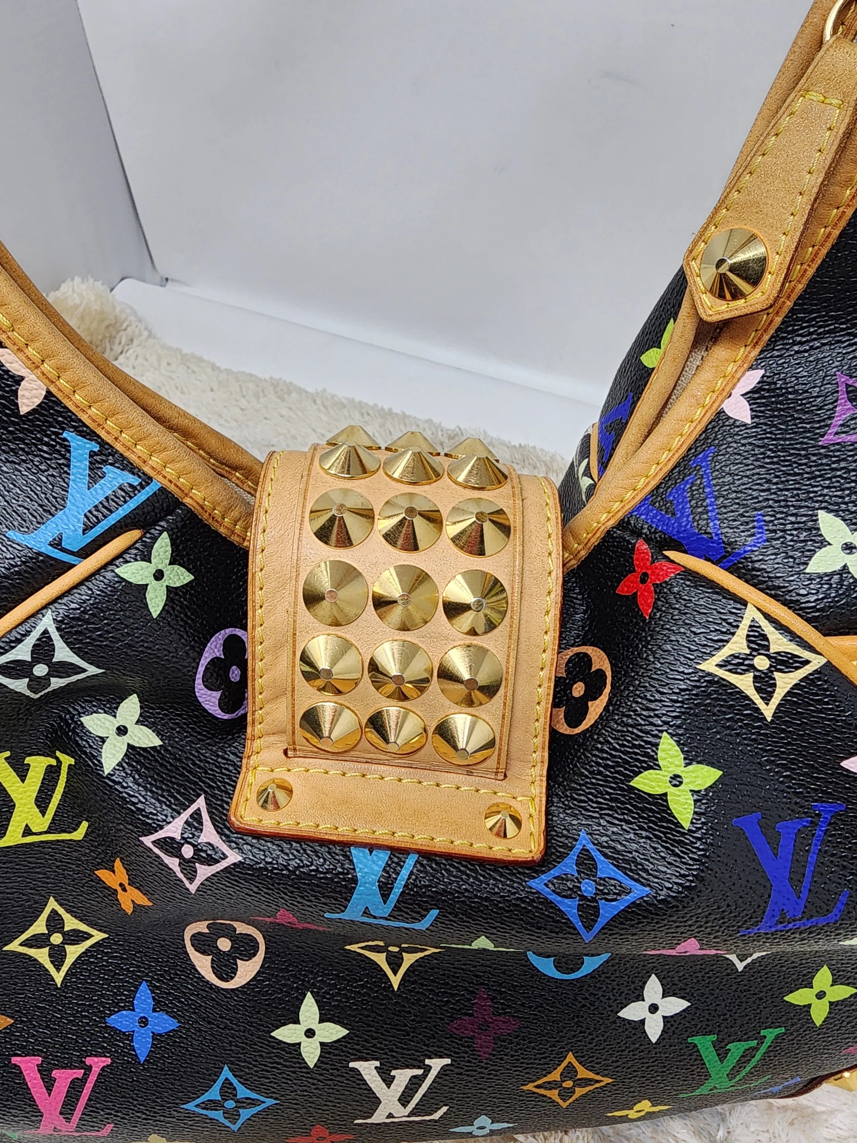 LOUIS VUITTON BLACK MULTICOLOR CHRISSIE