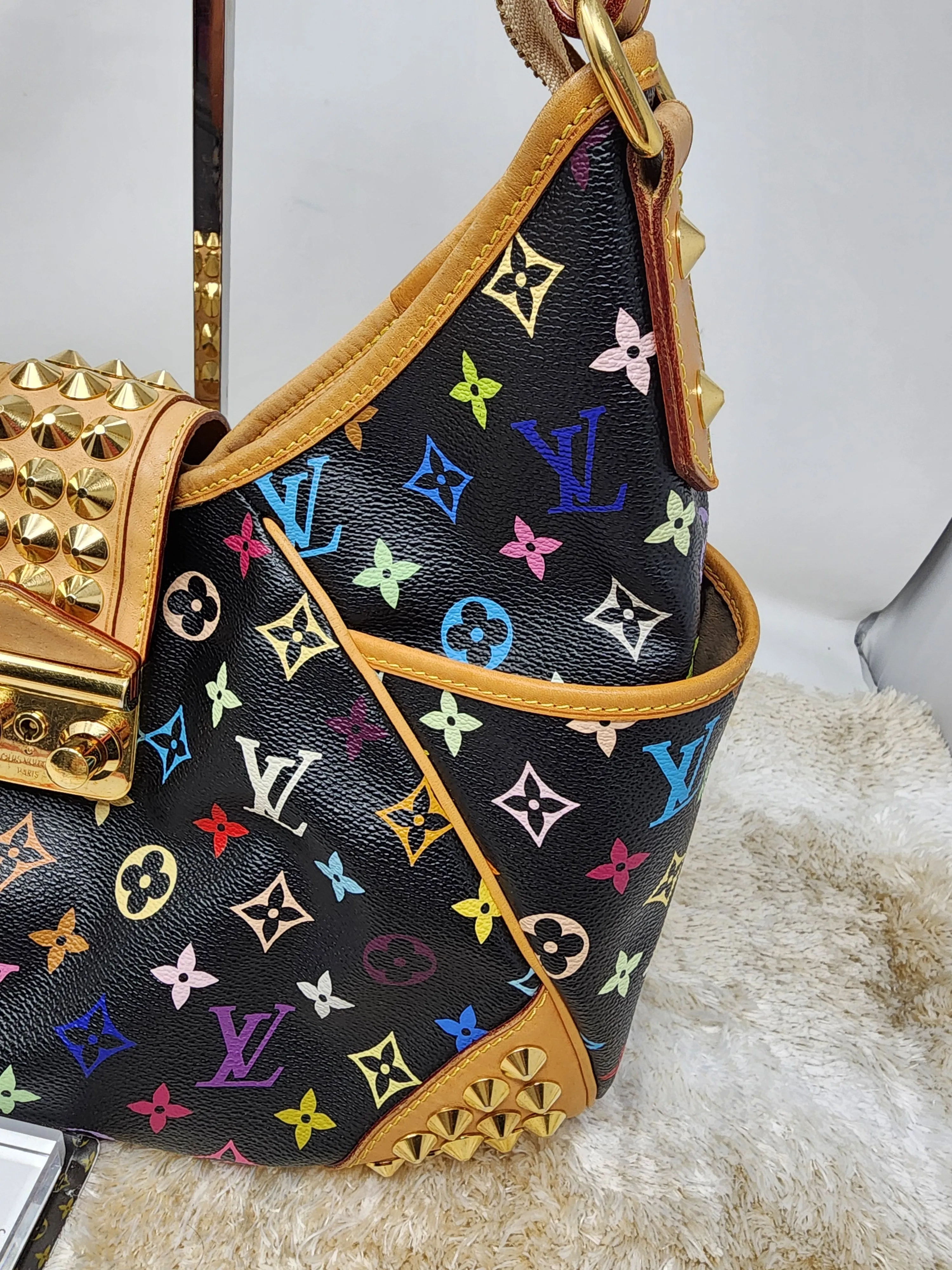 LOUIS VUITTON BLACK MULTICOLOR CHRISSIE