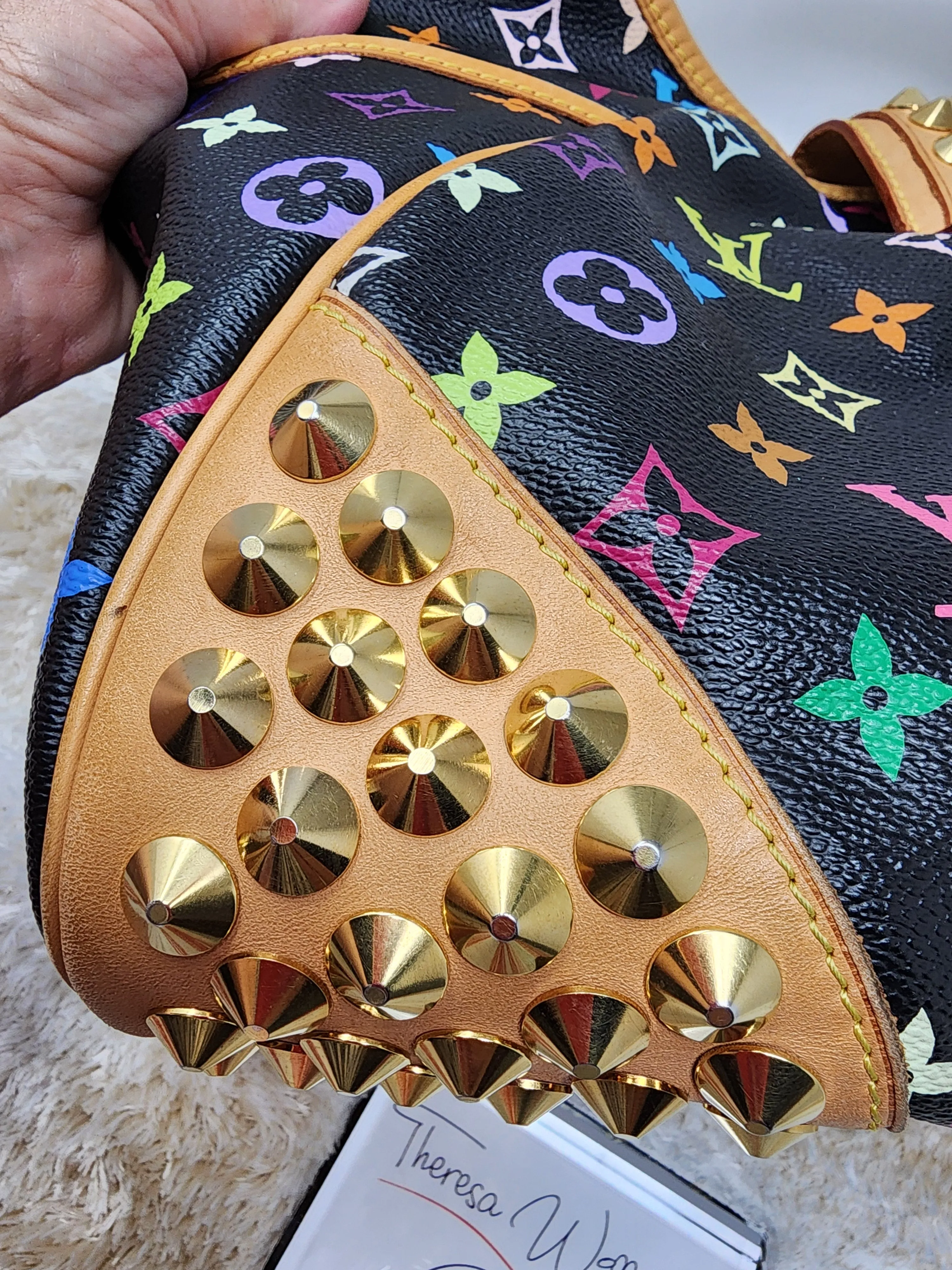 LOUIS VUITTON BLACK MULTICOLOR CHRISSIE