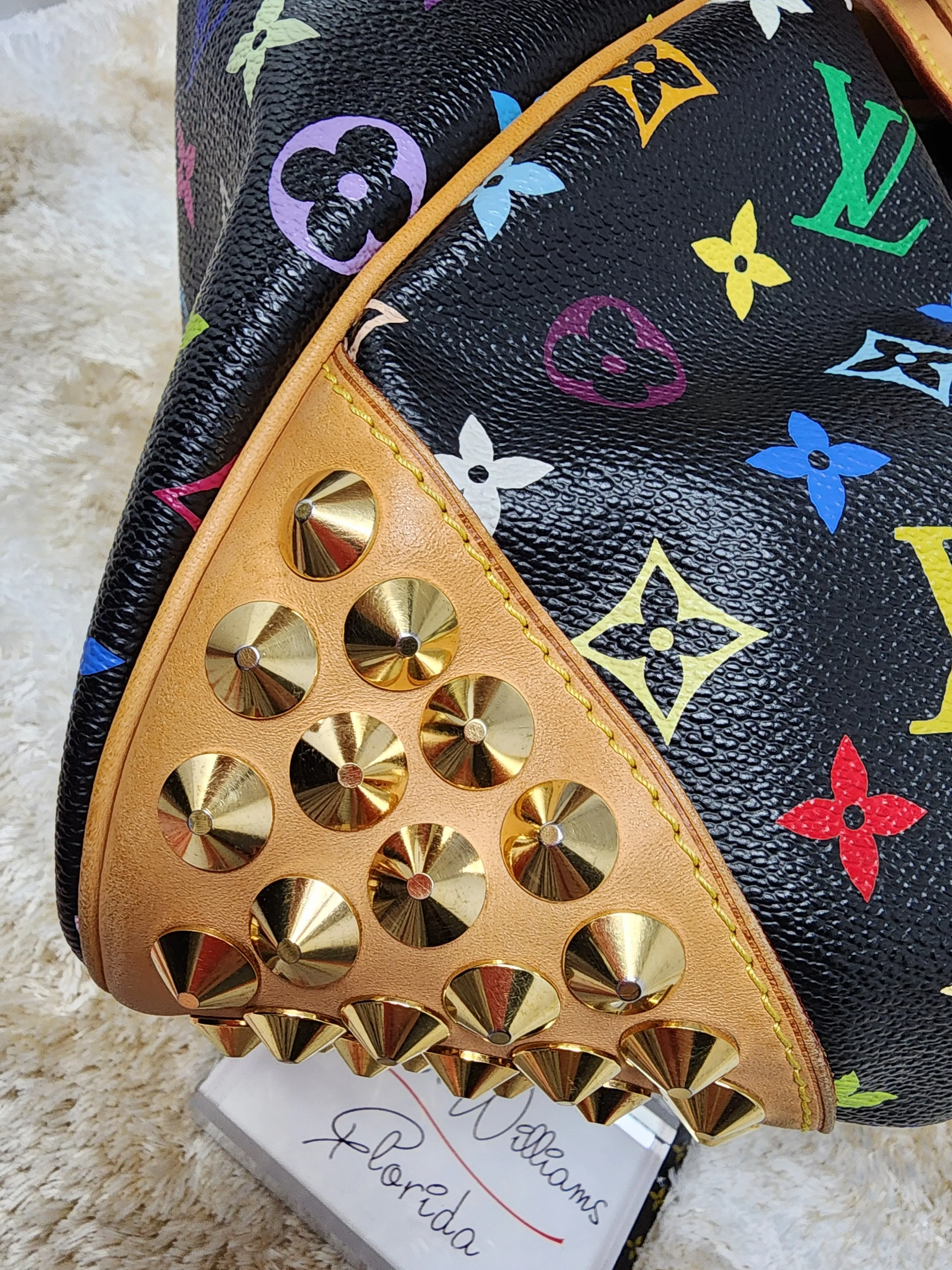 LOUIS VUITTON BLACK MULTICOLOR CHRISSIE