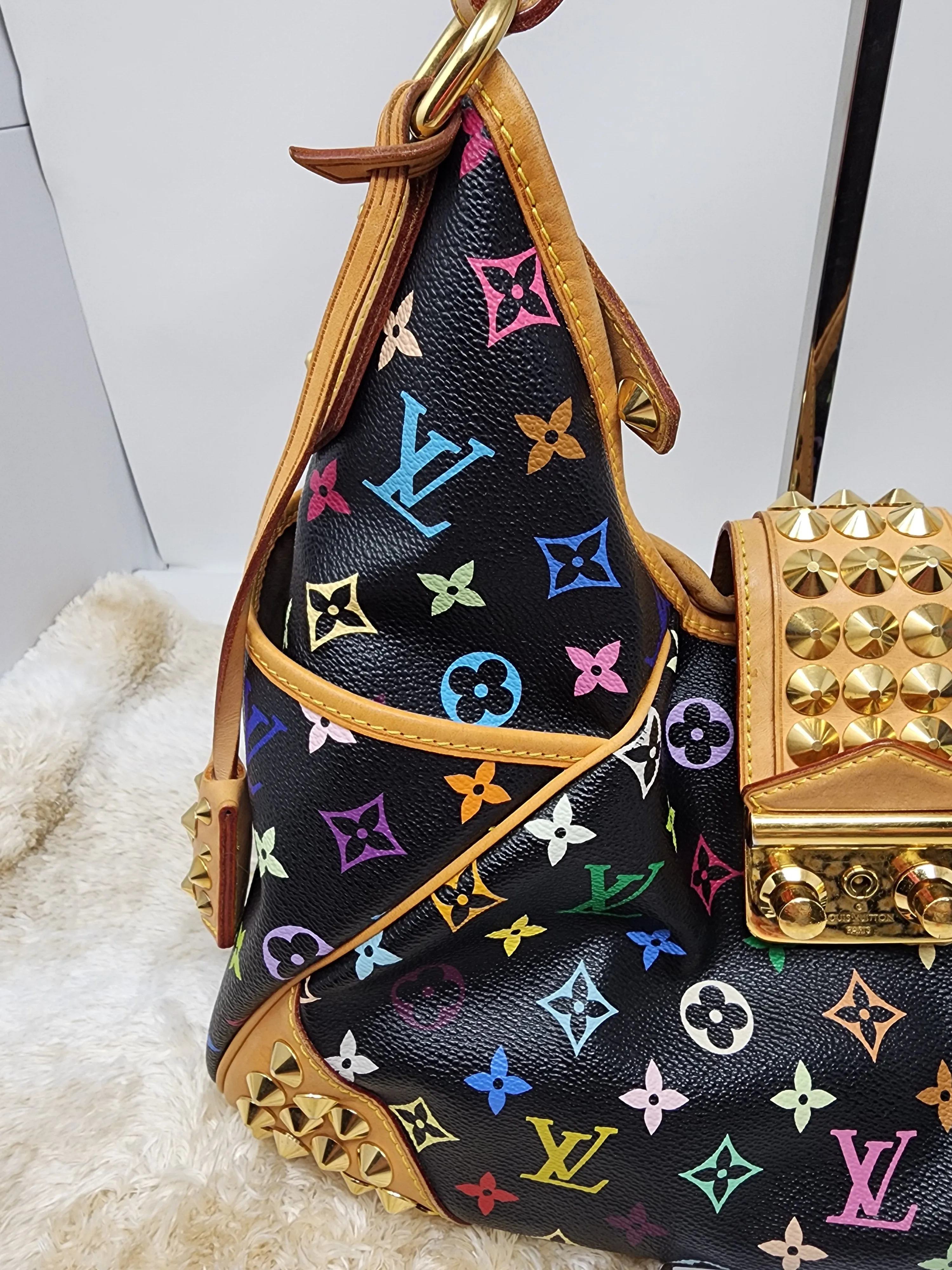 LOUIS VUITTON BLACK MULTICOLOR CHRISSIE
