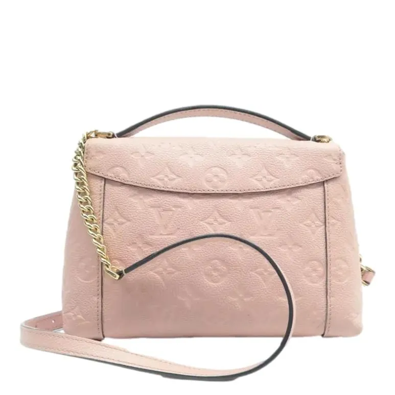 LOUIS VUITTON Blanche BB Empreinte Leather Shoulder Bag Rose Poudre