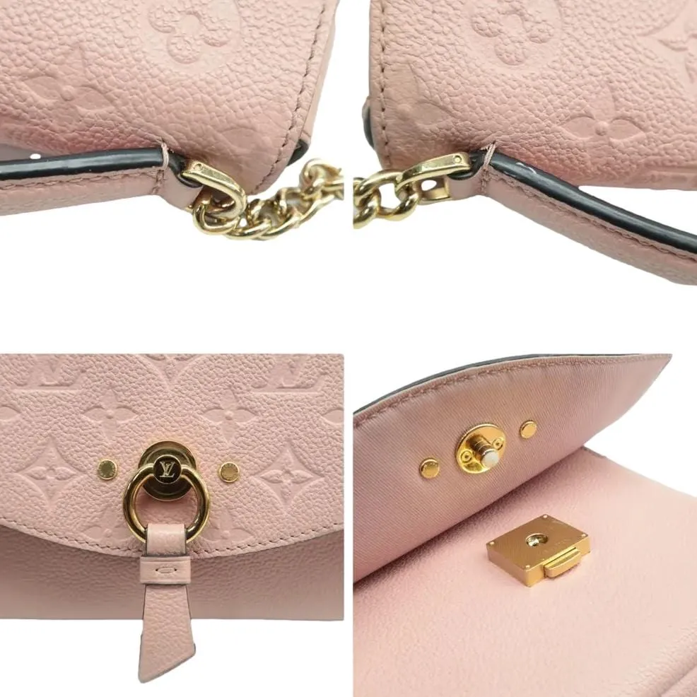 LOUIS VUITTON Blanche BB Empreinte Leather Shoulder Bag Rose Poudre