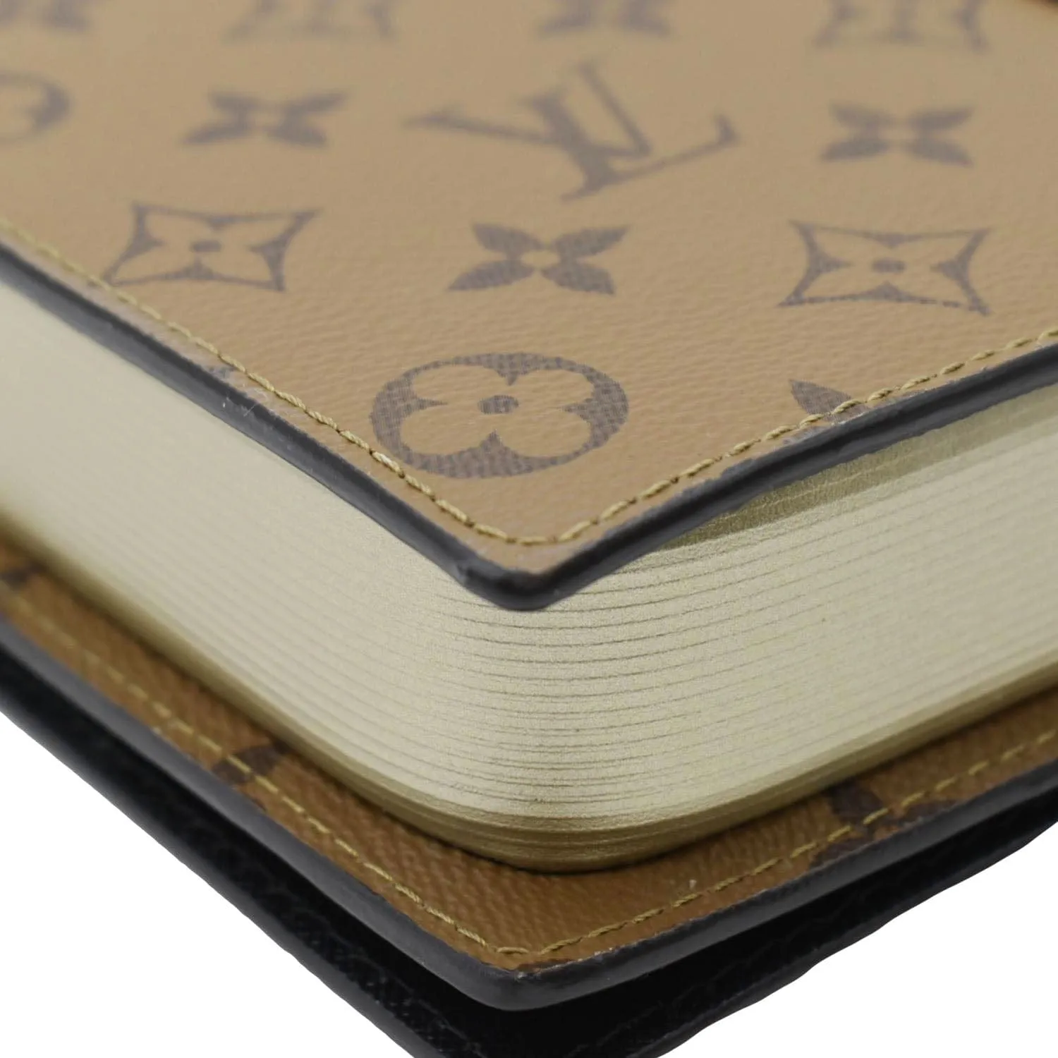 LOUIS VUITTON Book Monogram Reverse Canvas Light Brown