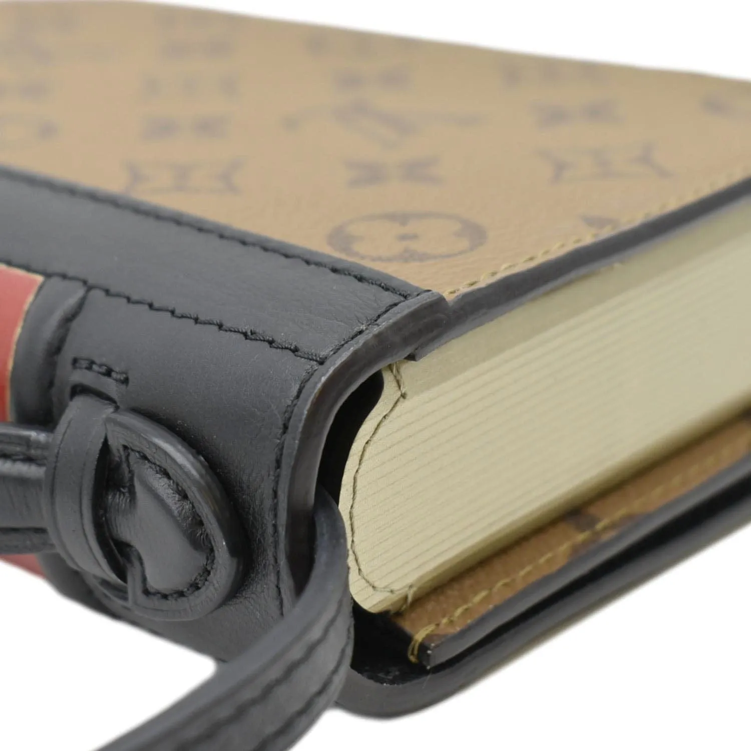 LOUIS VUITTON Book Monogram Reverse Canvas Light Brown