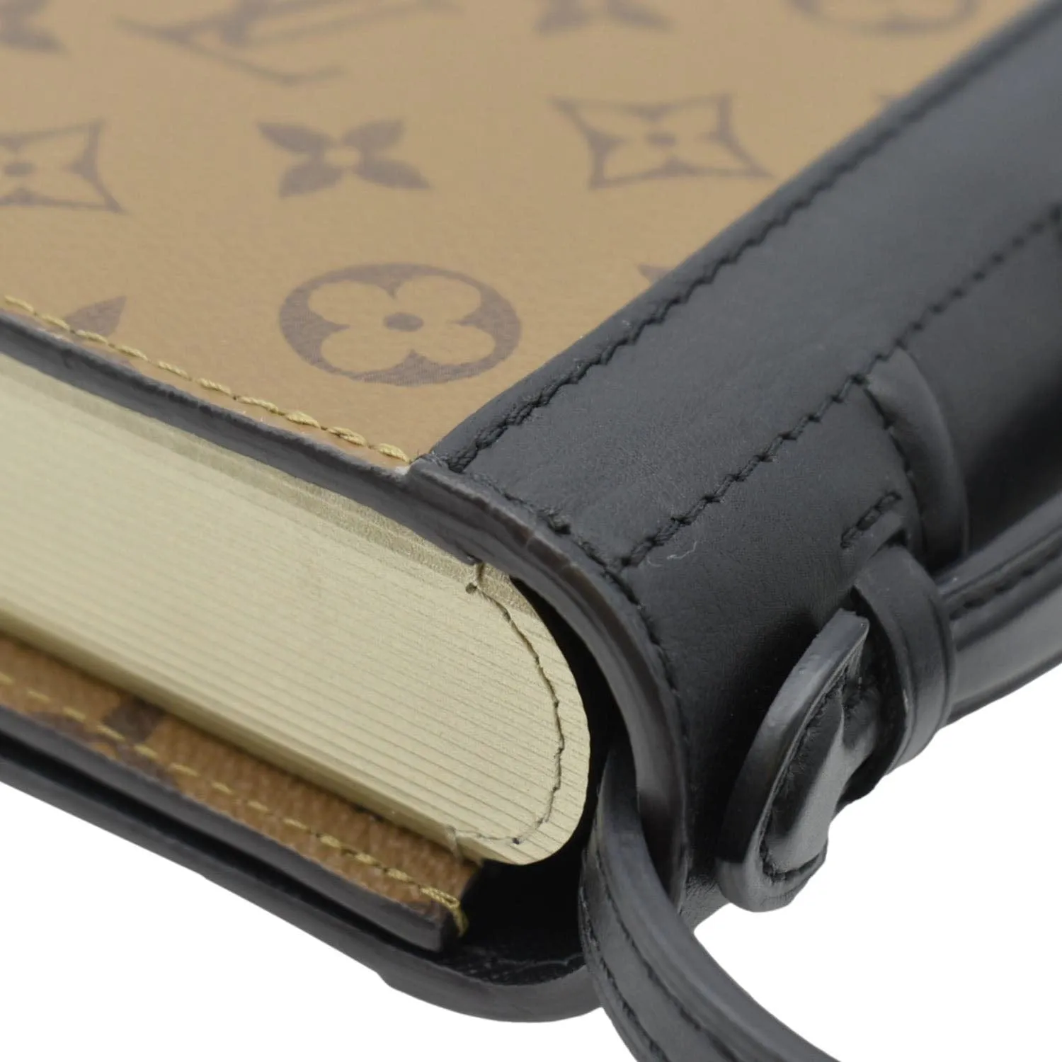 LOUIS VUITTON Book Monogram Reverse Canvas Light Brown