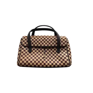 Louis Vuitton Brown Damier Calf Hair Top Handle Bag