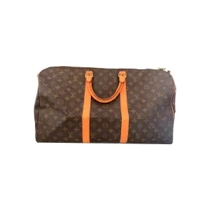 Louis Vuitton Brown Monogram Keepall 50