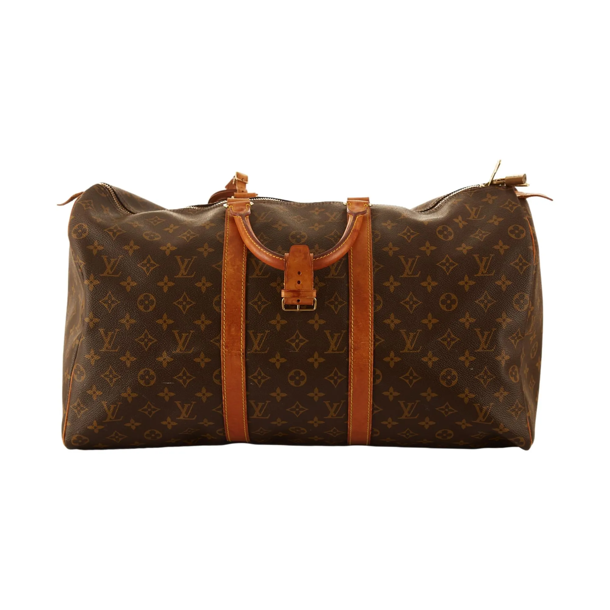 Louis Vuitton Brown Monogram Keepall 50