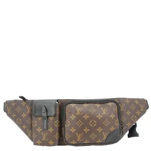 LOUIS VUITTON Christopher Monogram Macassar Bumbag Brown