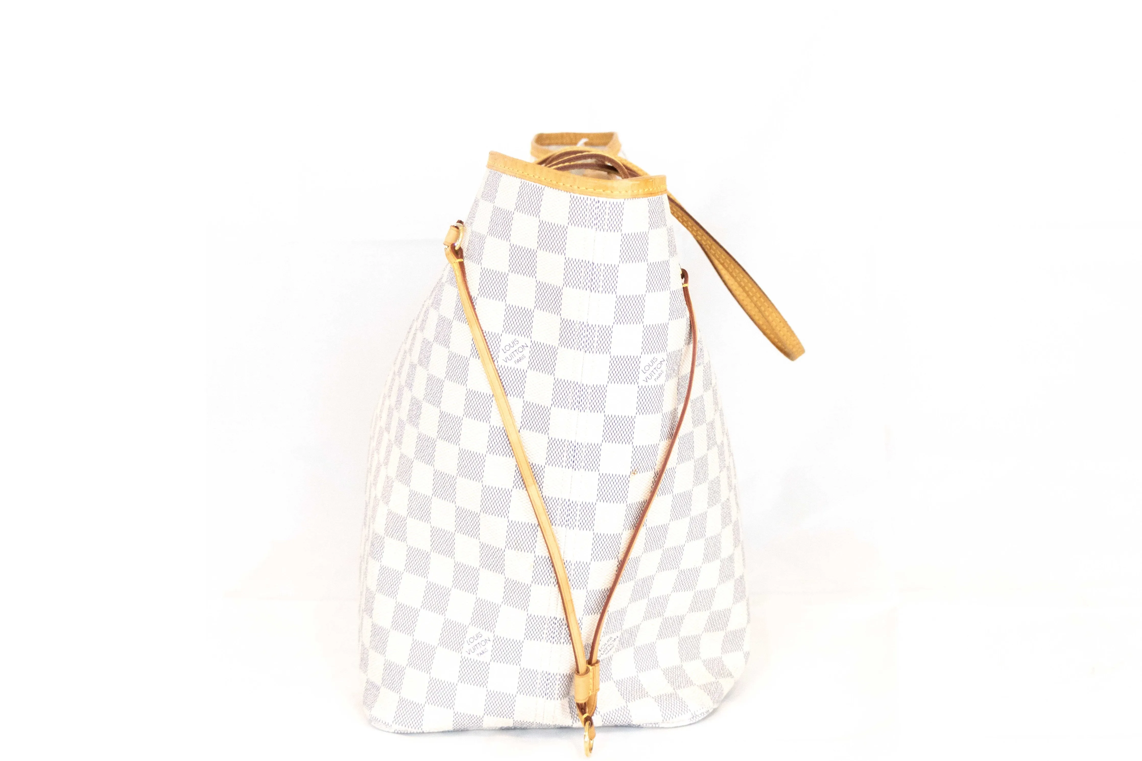 Louis Vuitton Damier Azur Neverfull GM Beige Interior