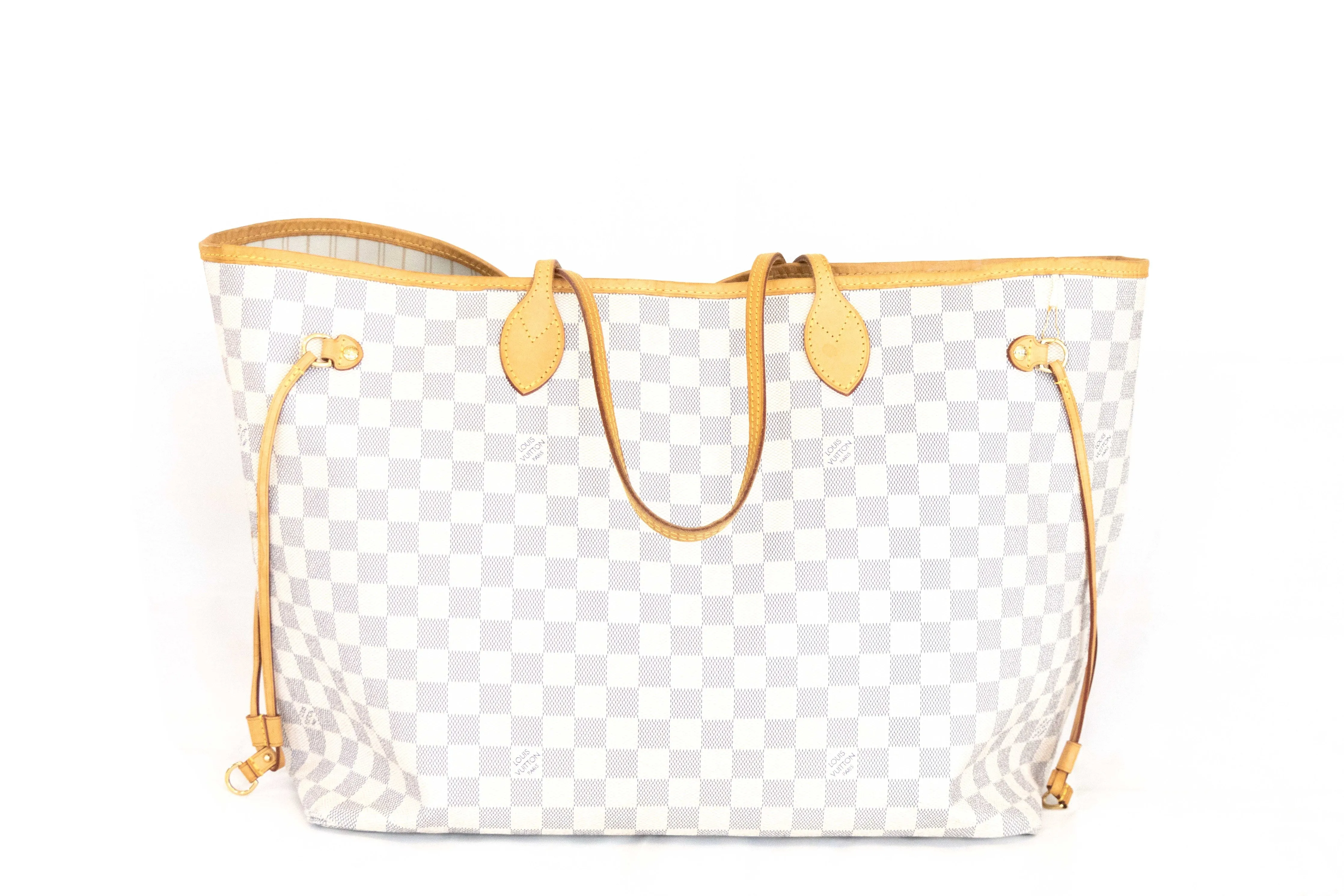 Louis Vuitton Damier Azur Neverfull GM Beige Interior