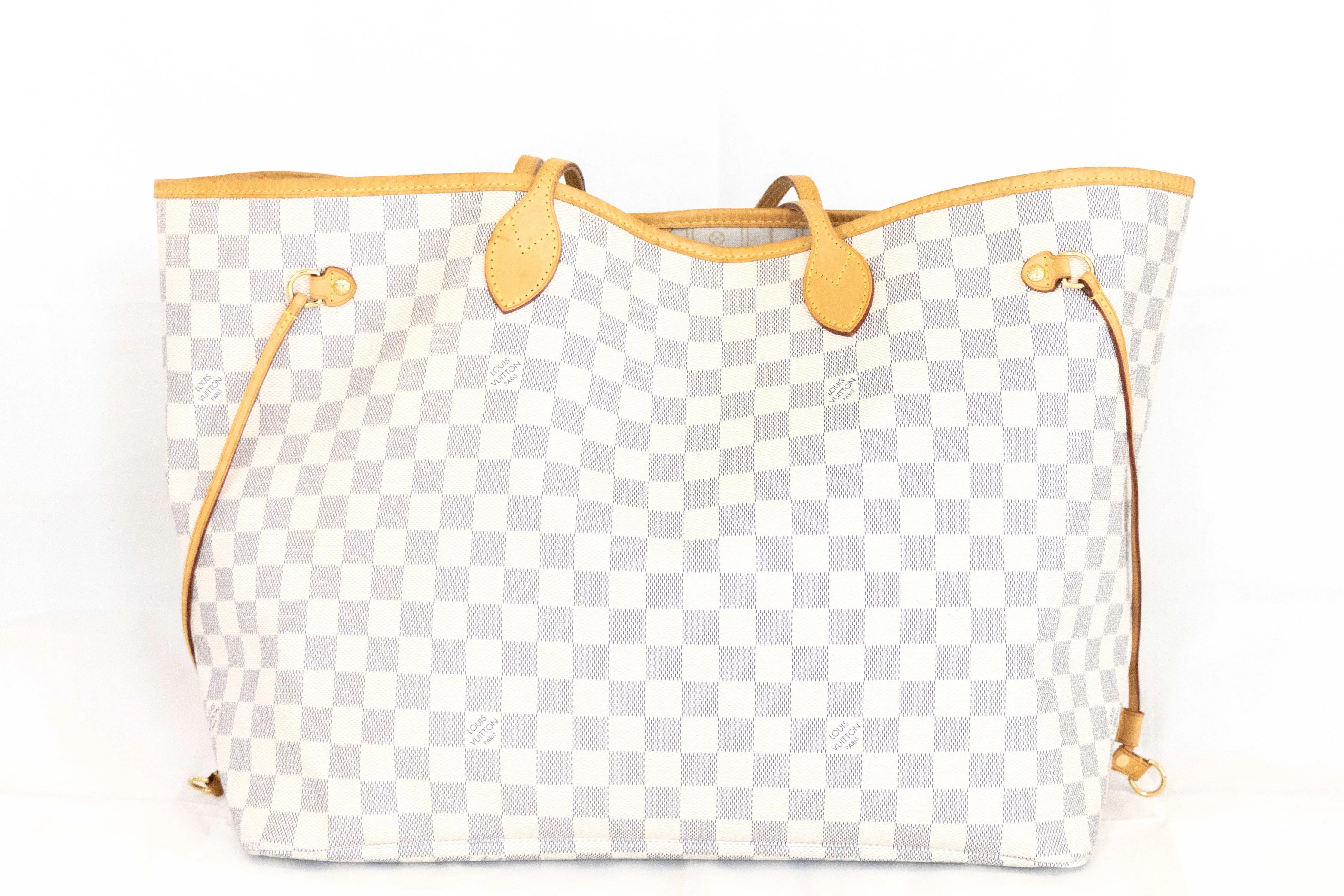 Louis Vuitton Damier Azur Neverfull GM Beige Interior