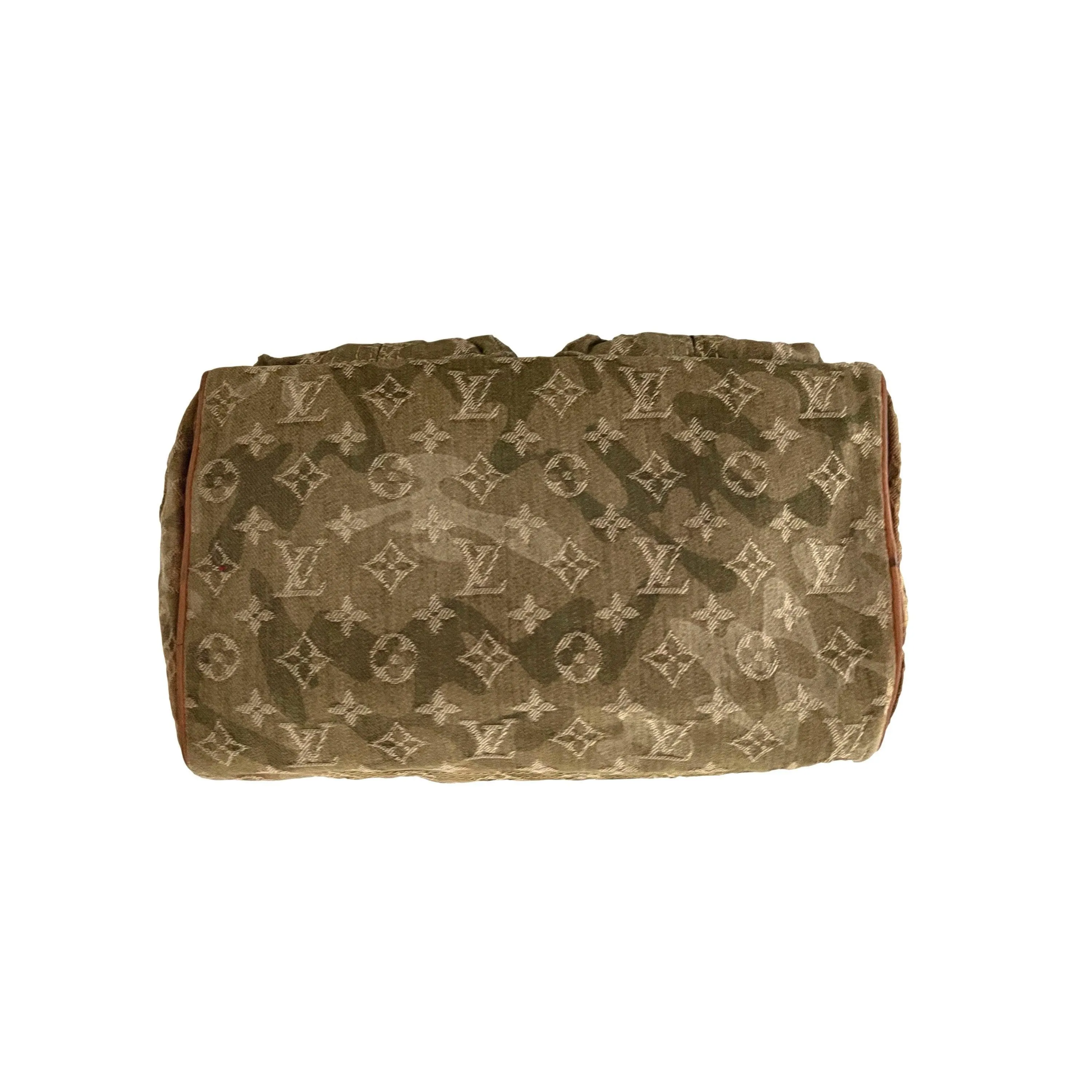 Louis Vuitton Green Camo Murakami Shoulder Bag